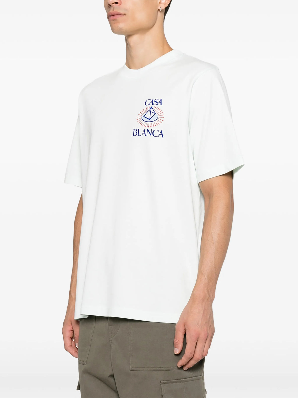 Celestial Pyramid flock-print T-shirt