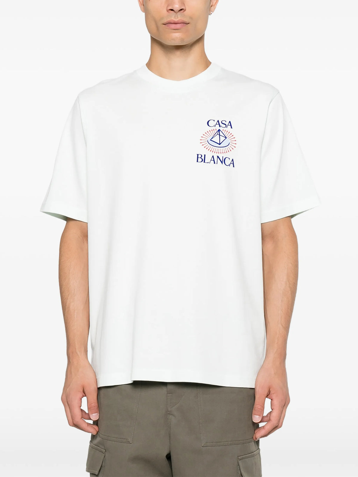Celestial Pyramid flock-print T-shirt
