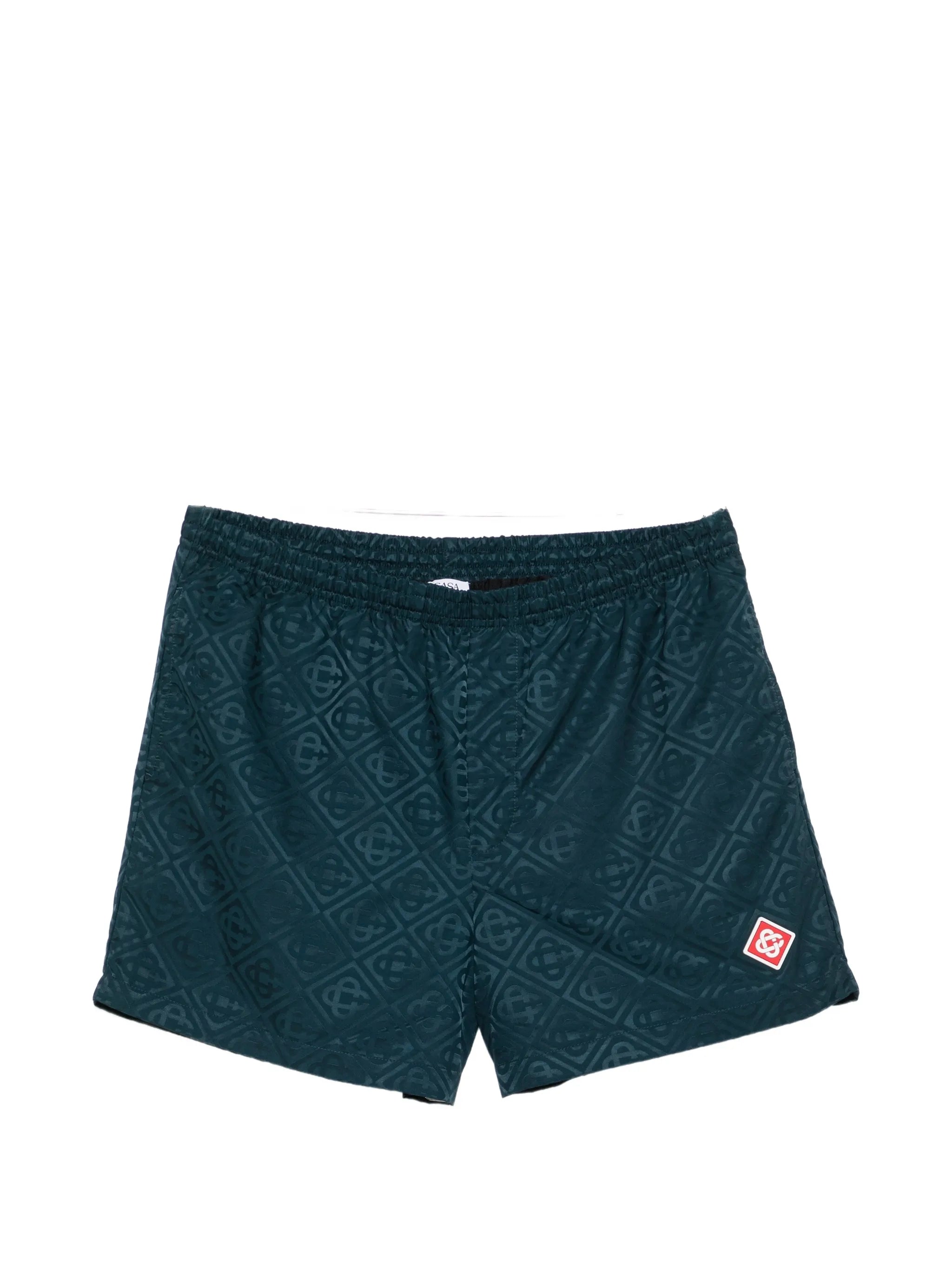 monogram jacquard swim shorts