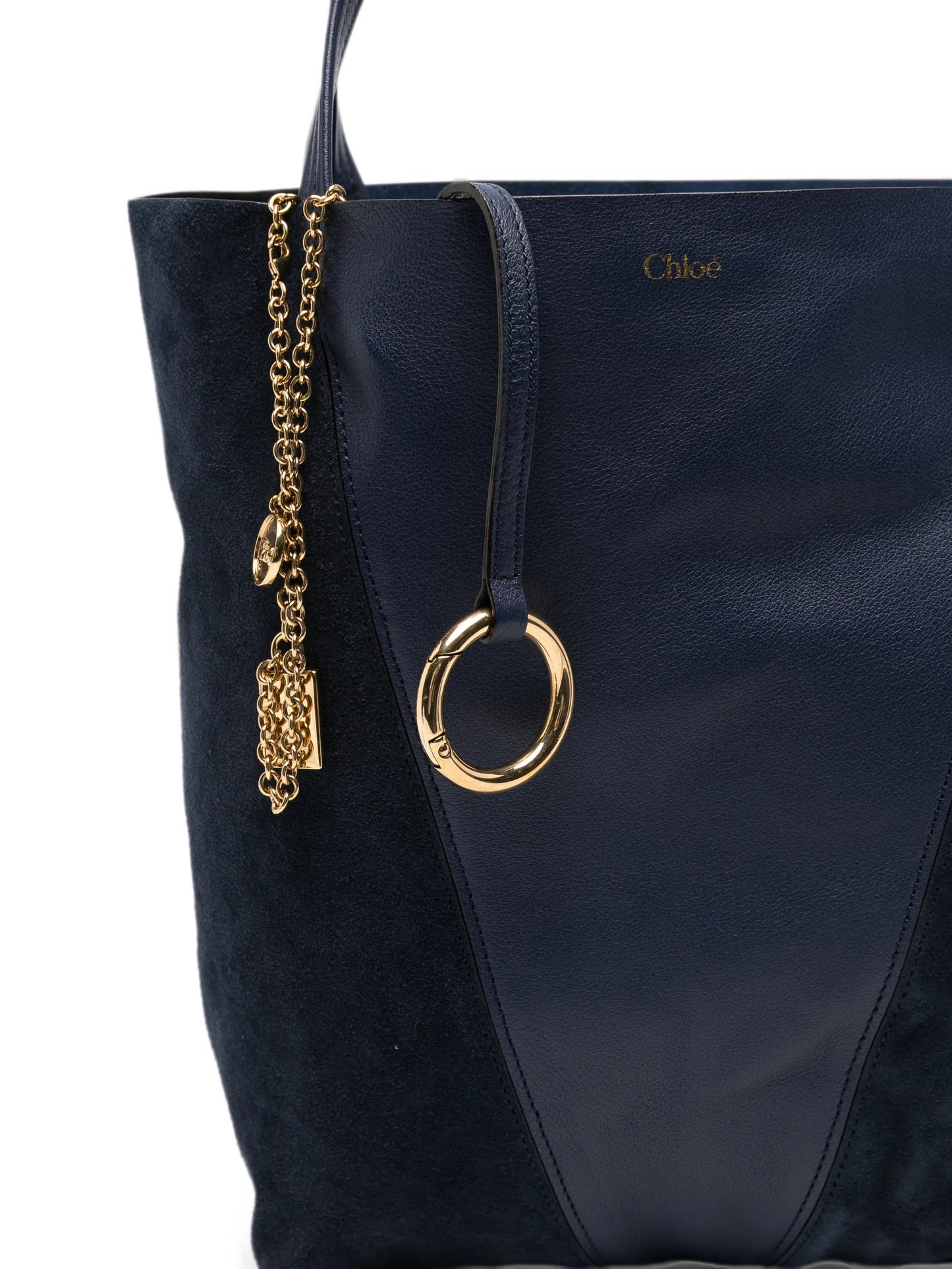 medium Spin panelled tote bag