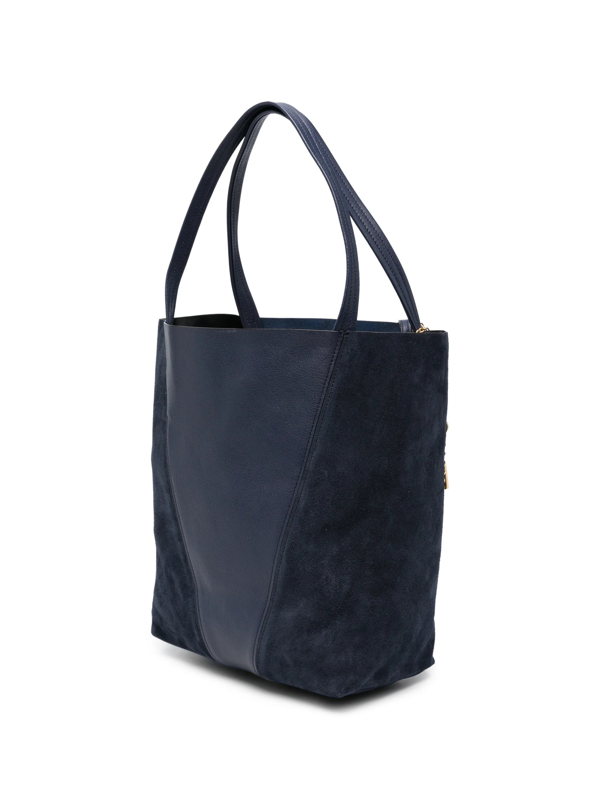 medium Spin panelled tote bag
