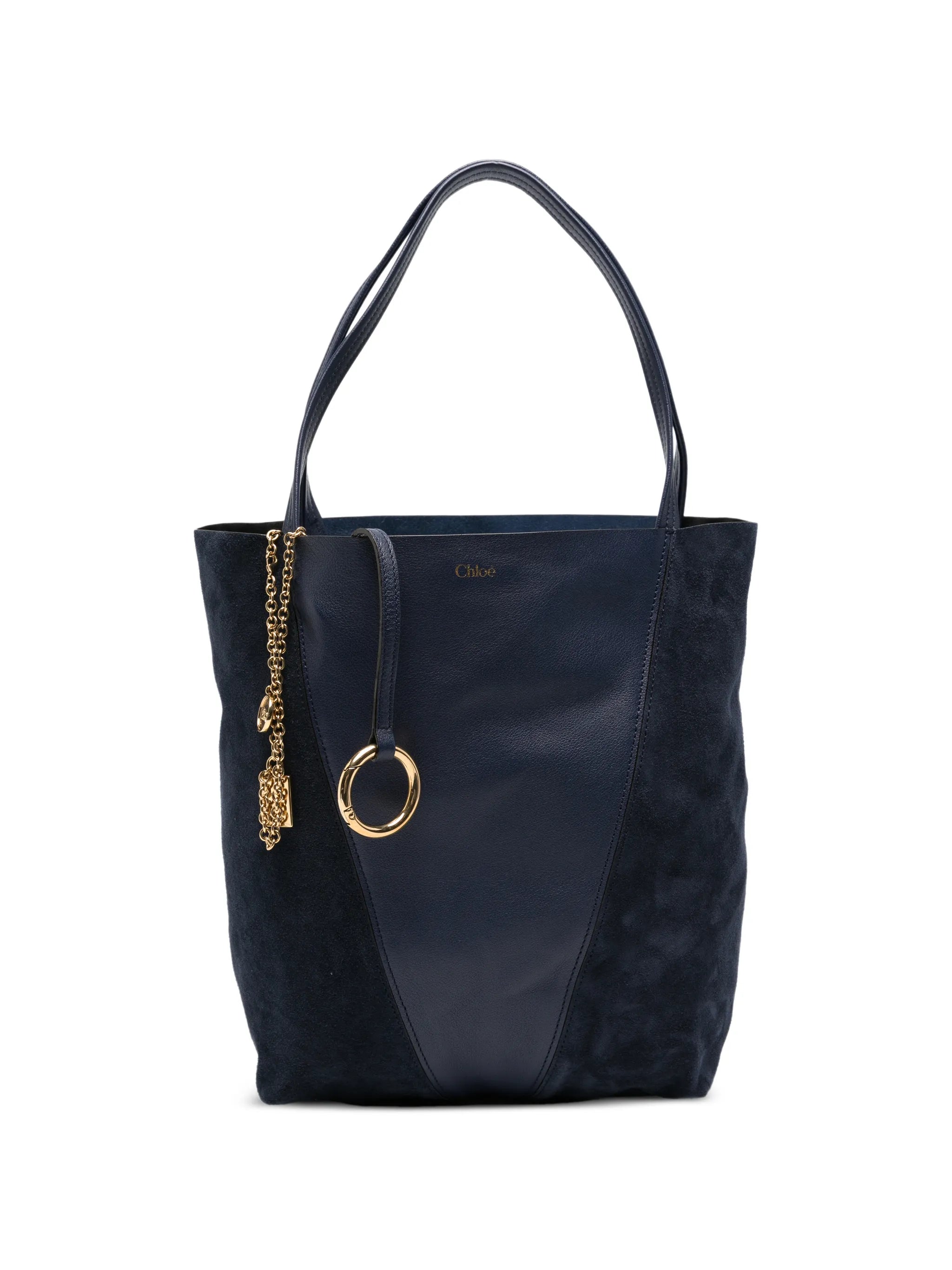 medium Spin panelled tote bag