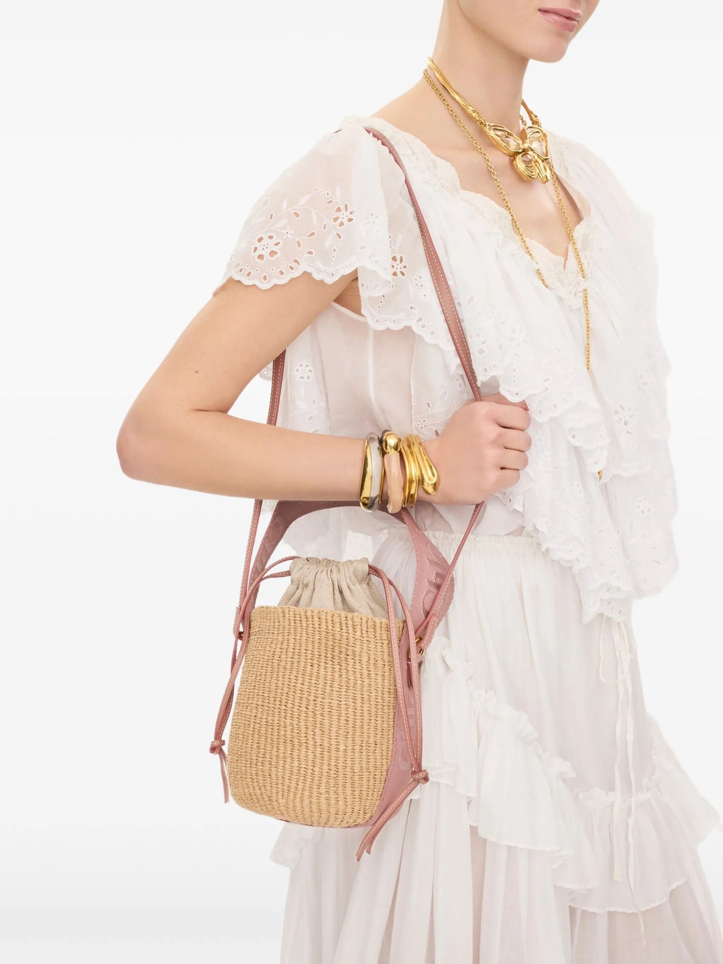small Woody drawstring bucket bag
