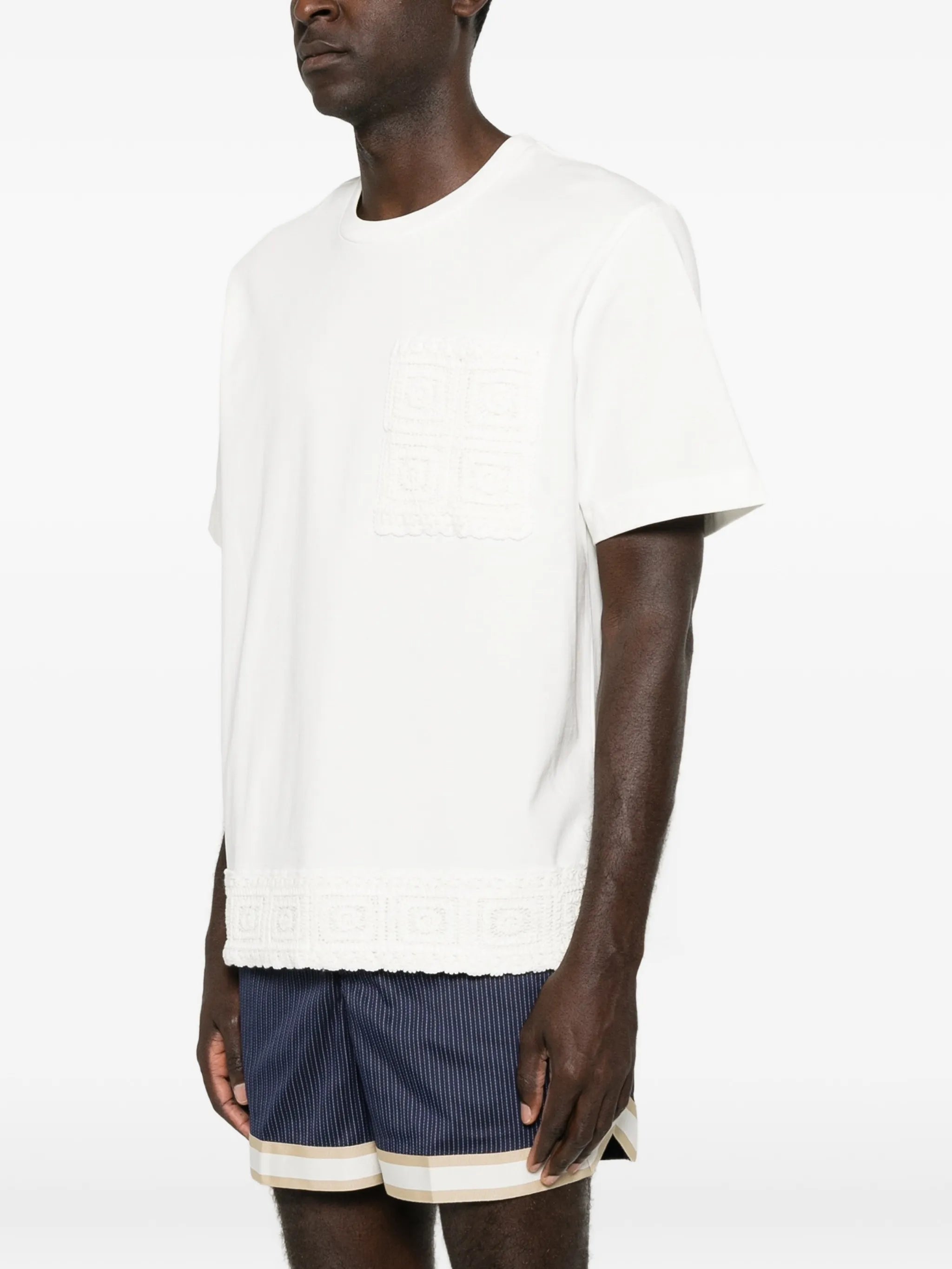 Inigo crochet-trim T-shirt
