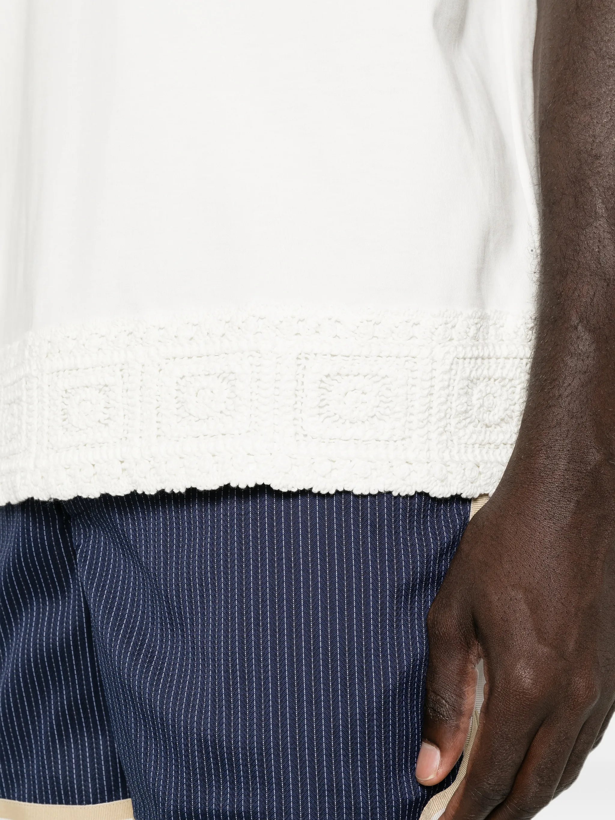 Inigo crochet-trim T-shirt