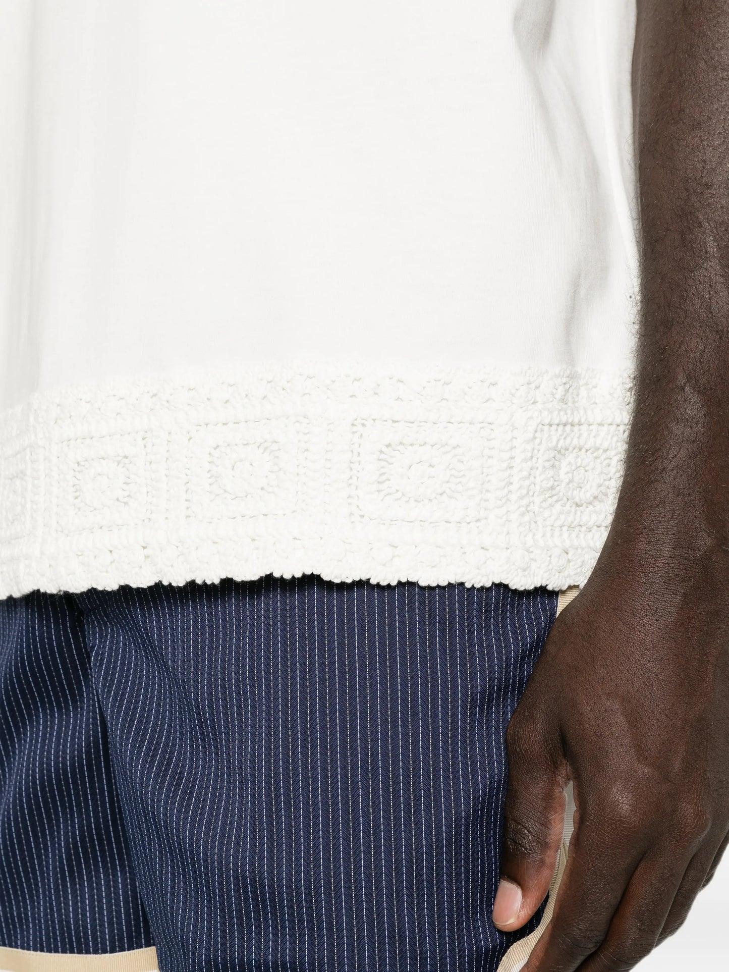 Inigo crochet-trim T-shirt