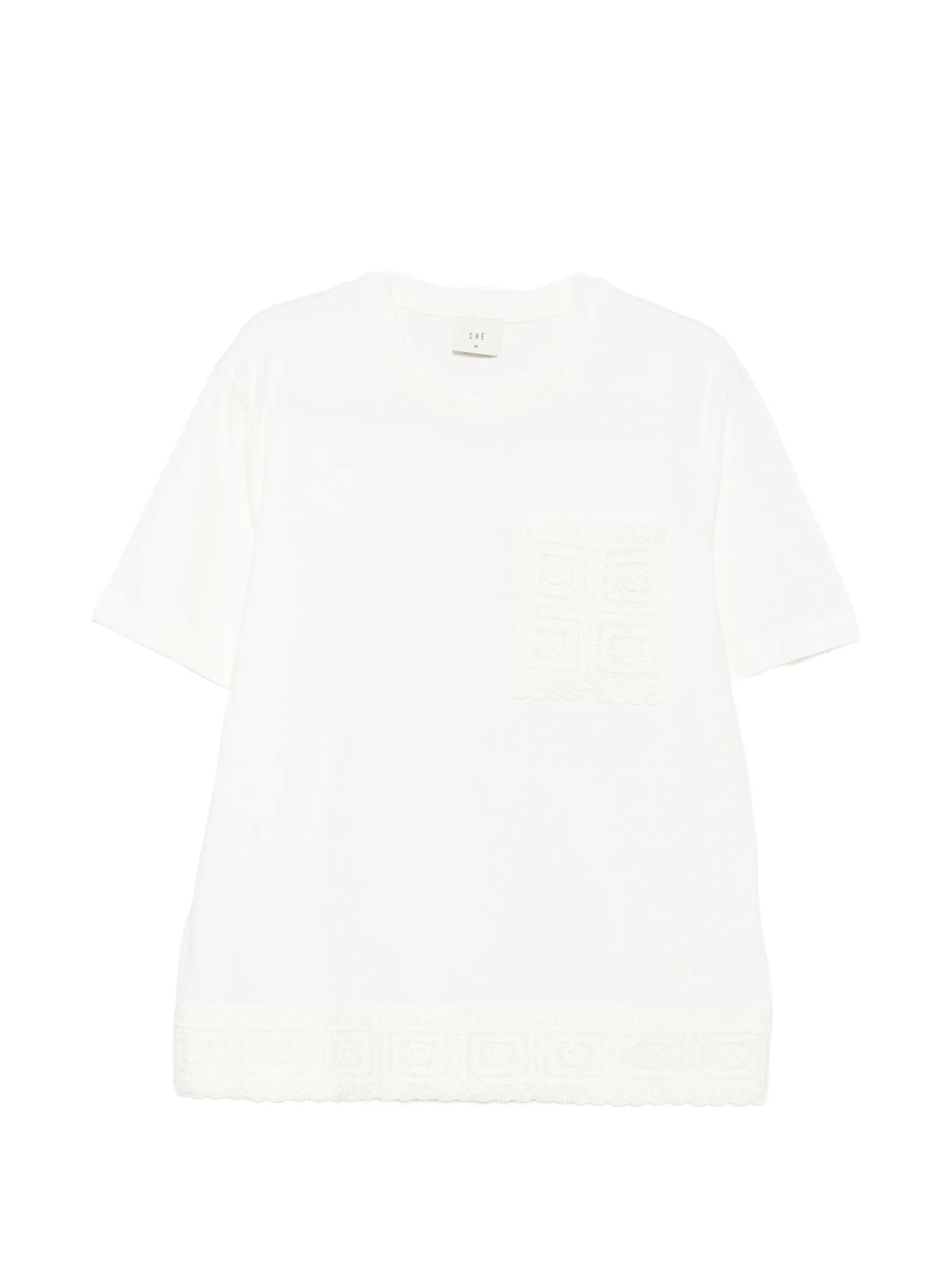 Inigo crochet-trim T-shirt