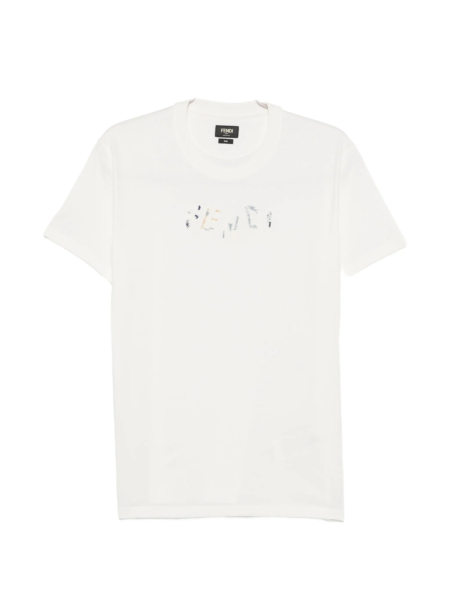 embroidered-logo T-shirt