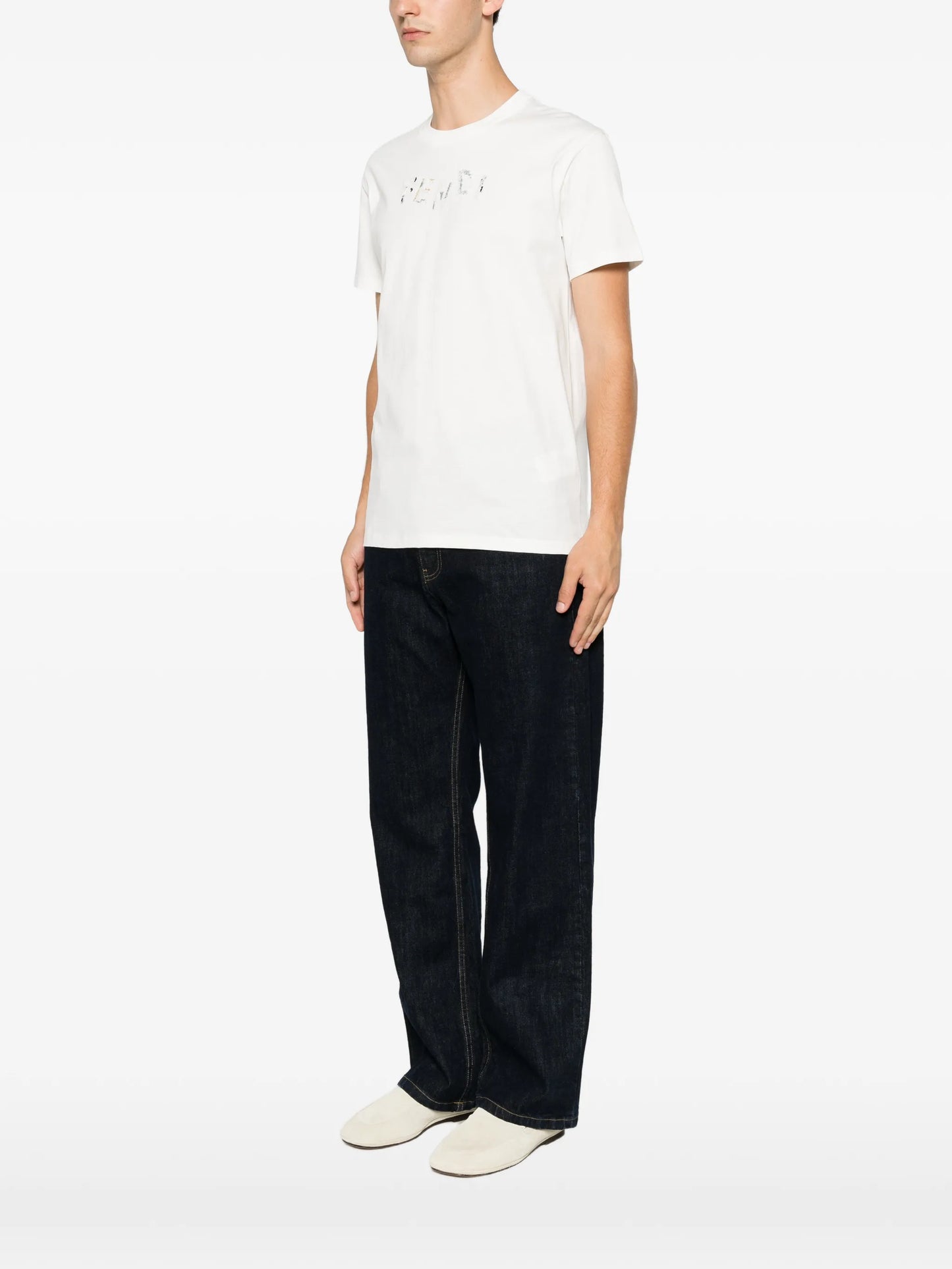 embroidered-logo T-shirt