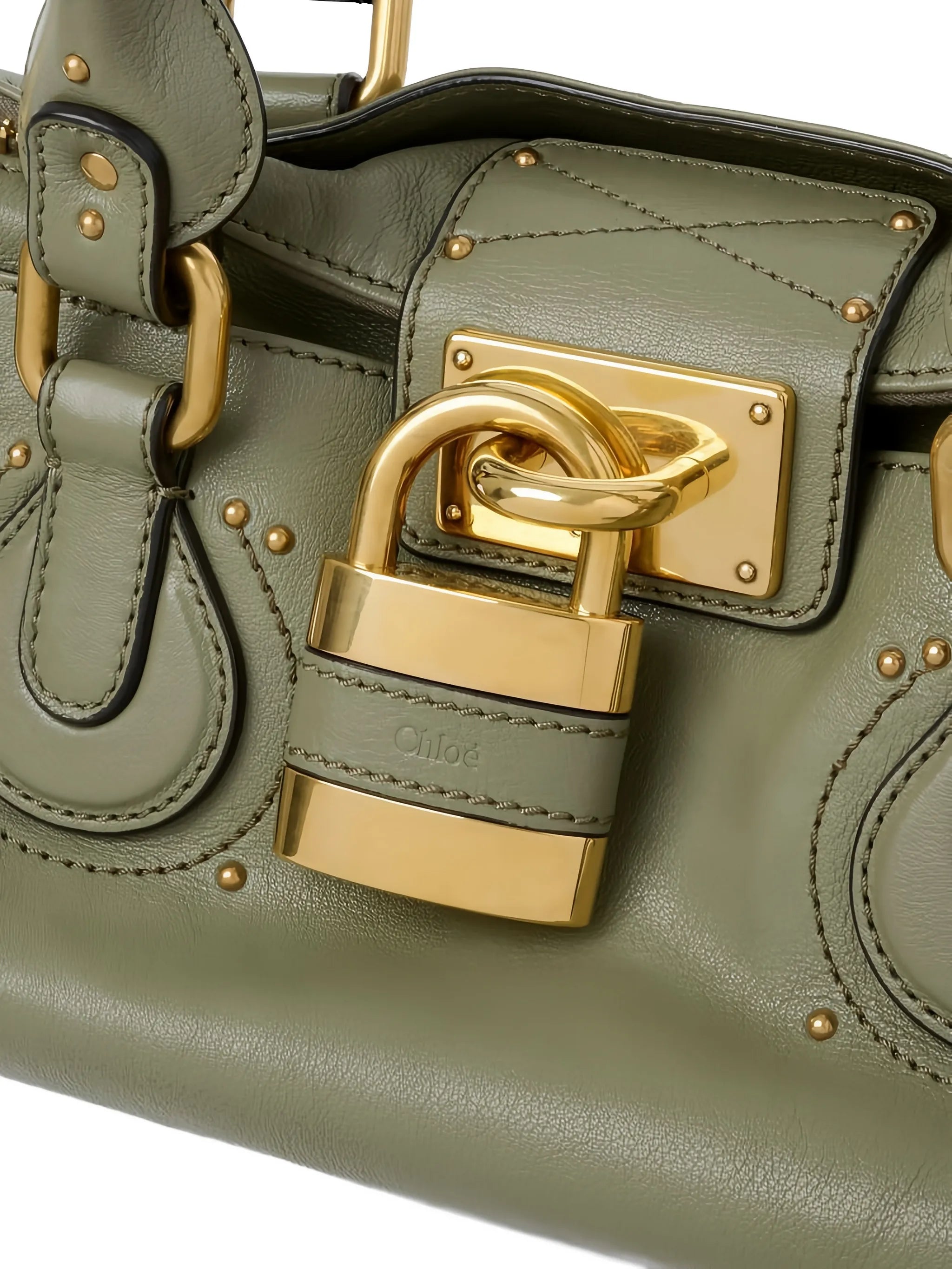Paddington padlock leather tote bag
