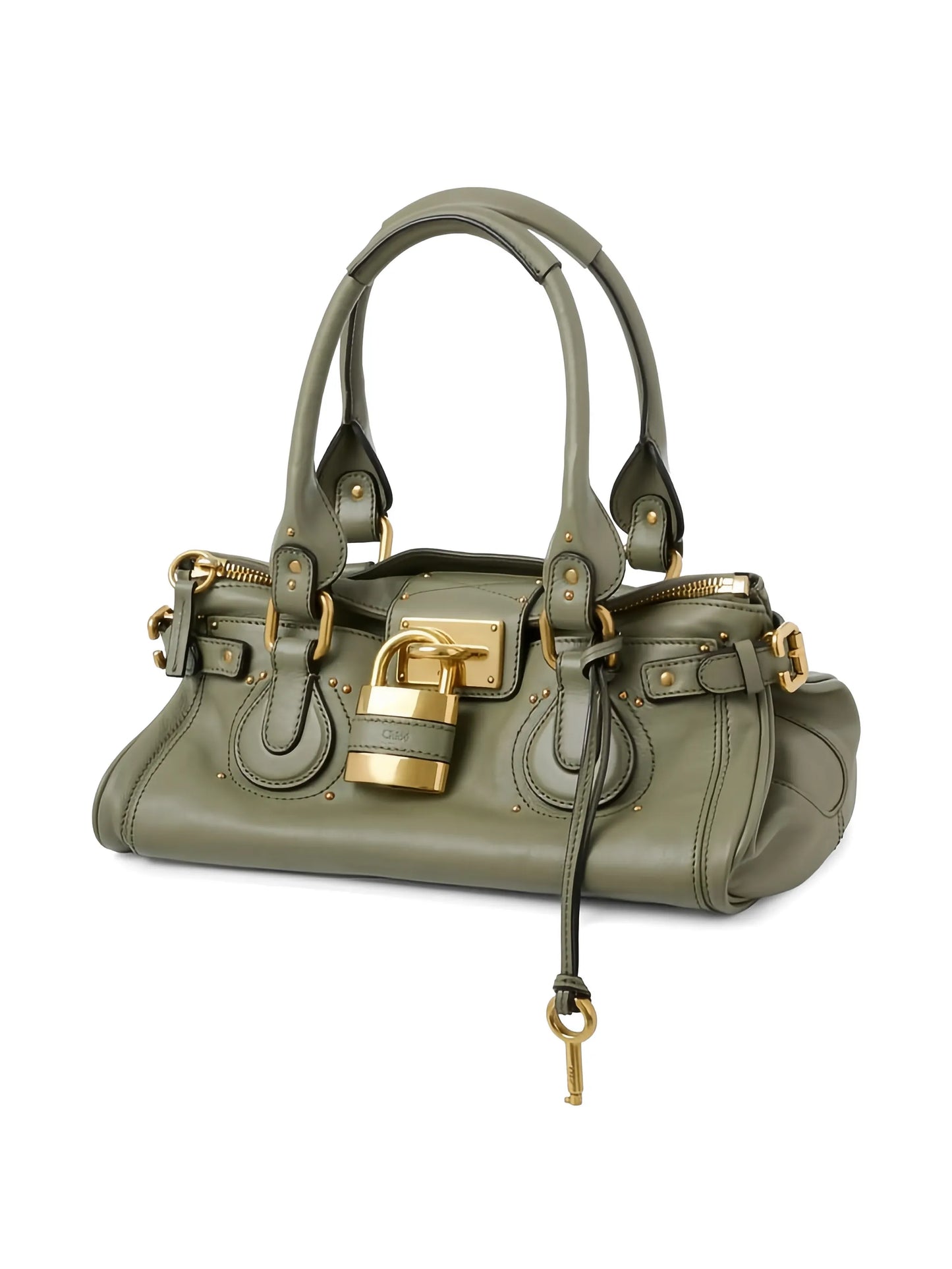 Paddington padlock leather tote bag