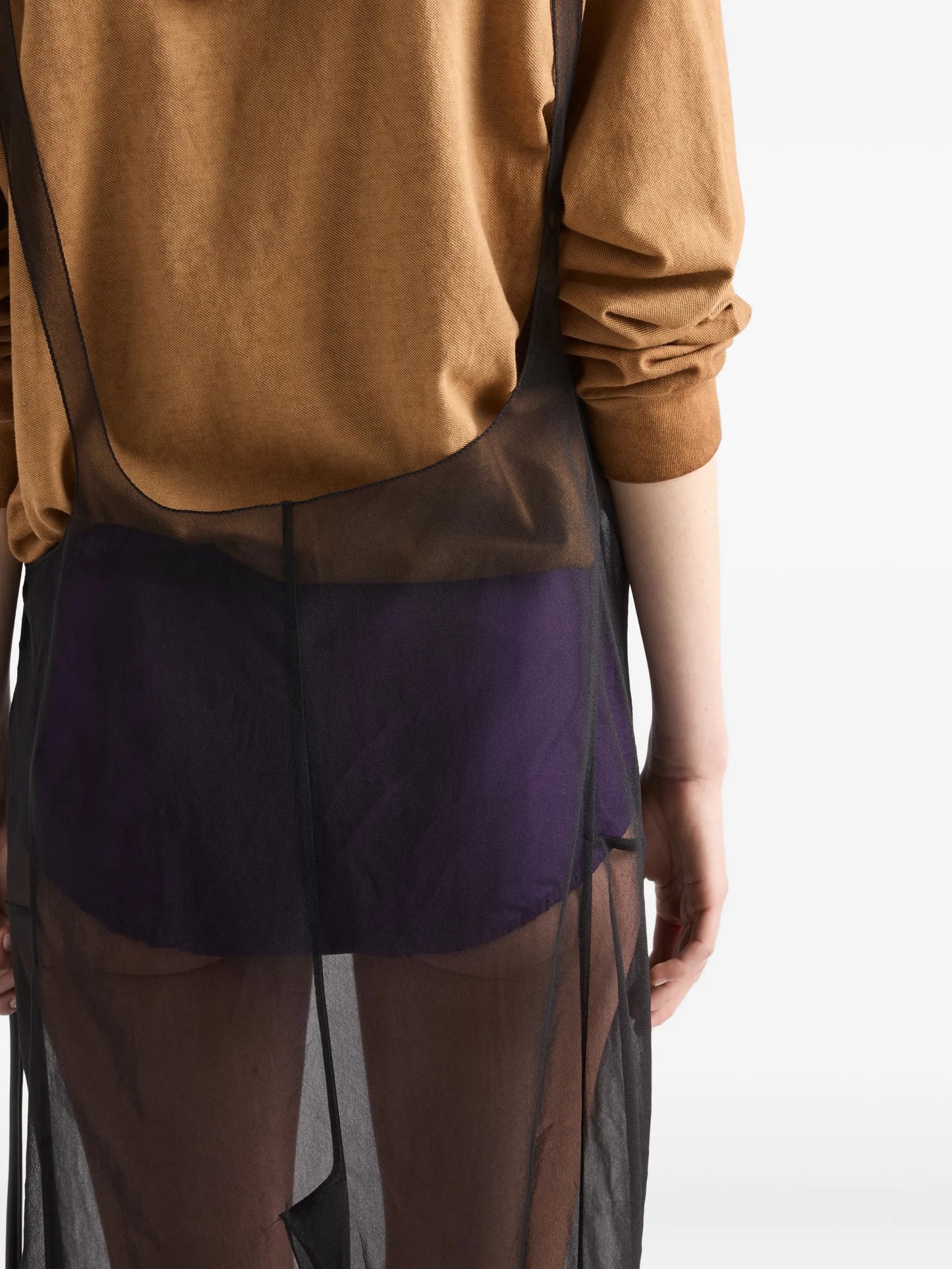 cigaline midi-skirt with suspender straps
