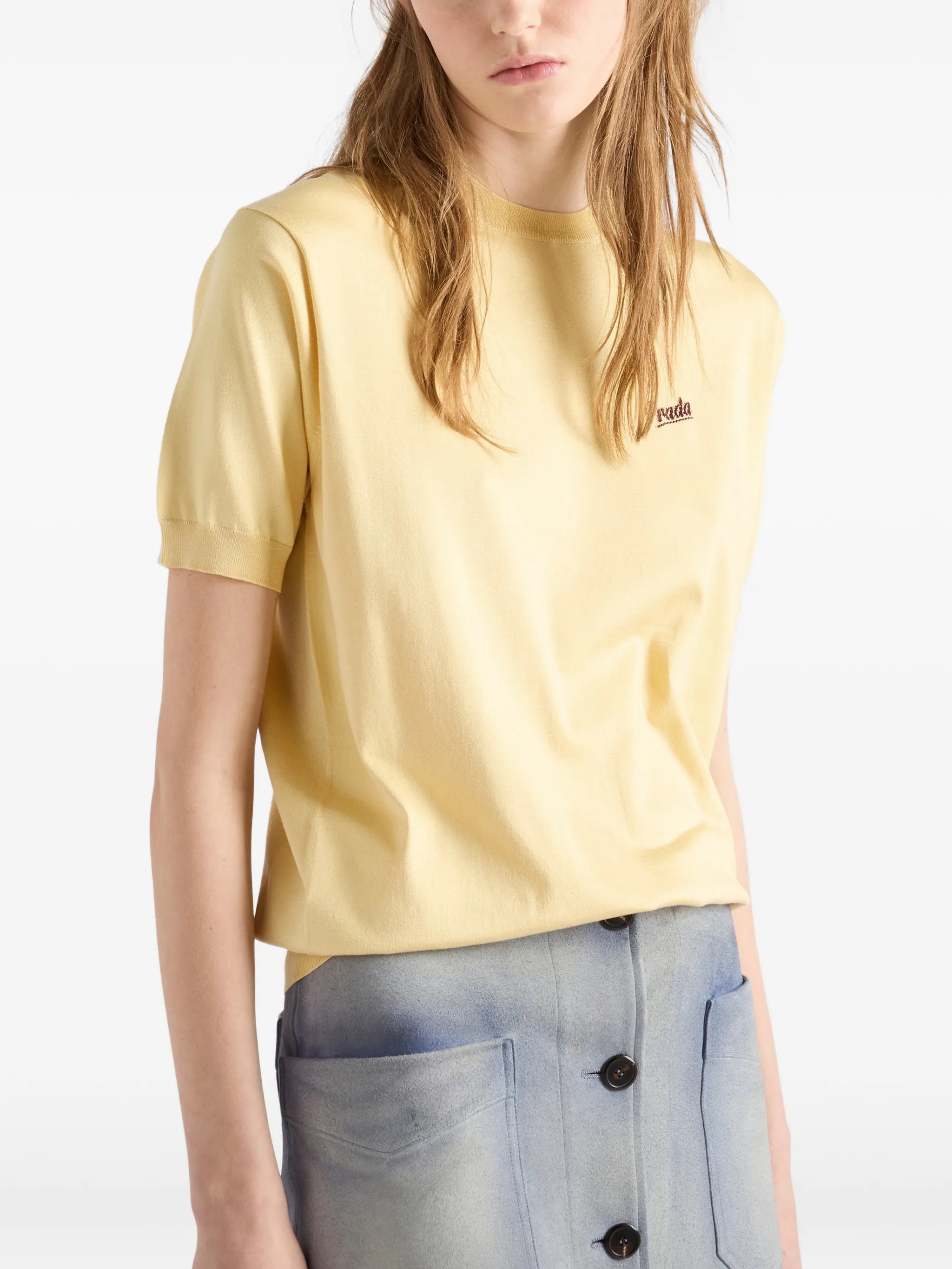 silk crew-neck sweater