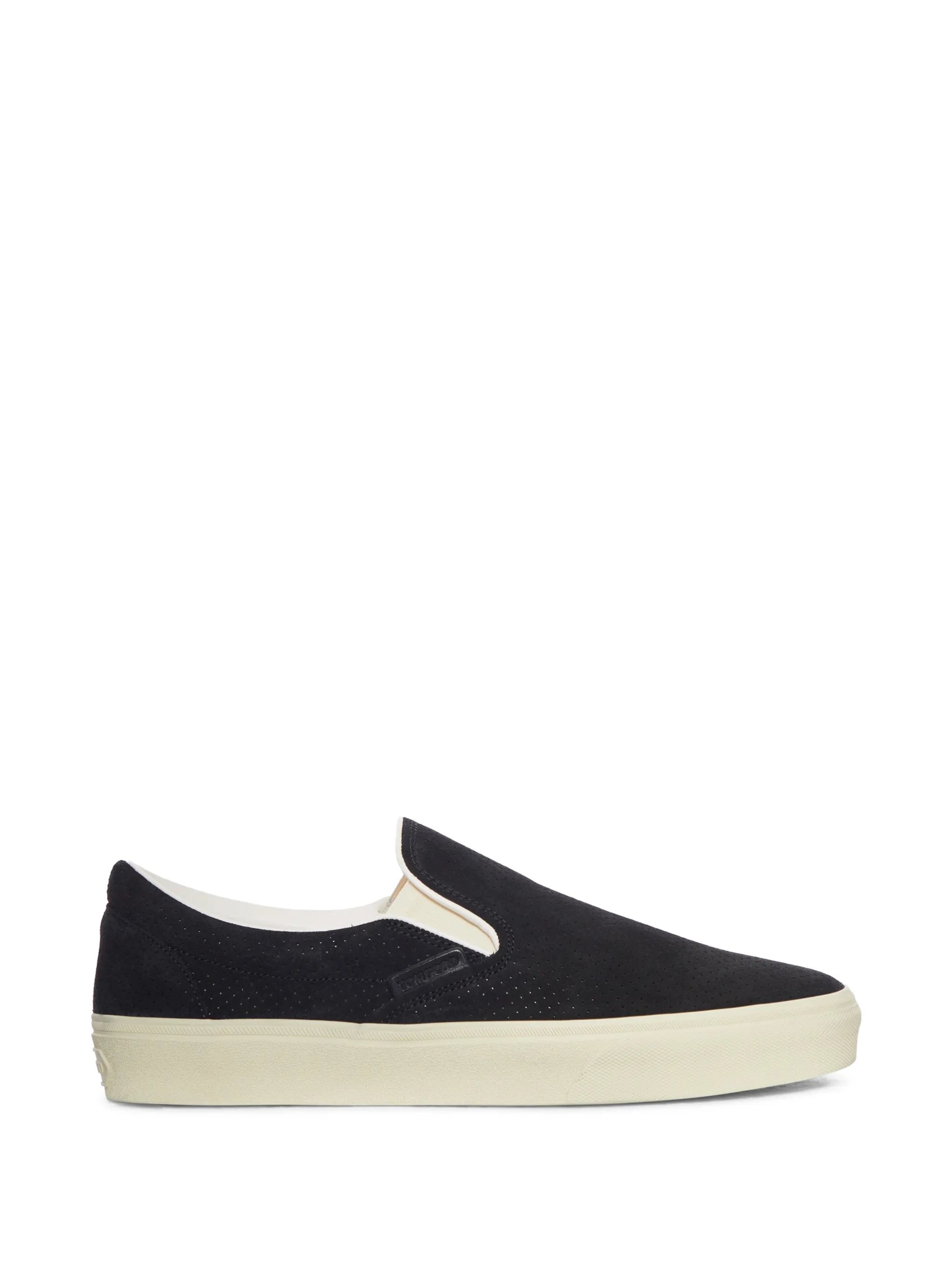 perforated suede Jude slip on sneakers