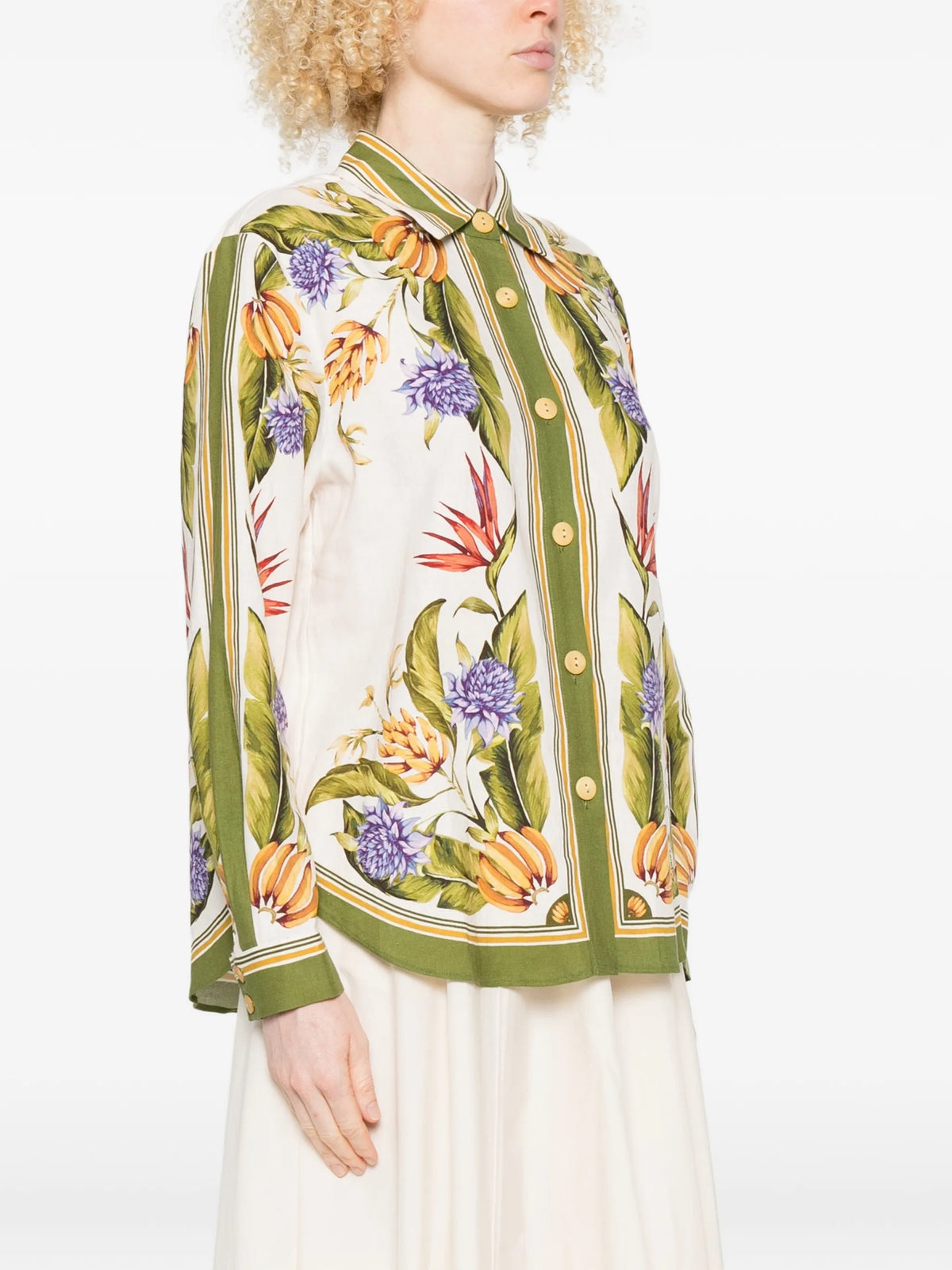 tropical scarf lenzing™ ecovero™ euroflax™ shirt