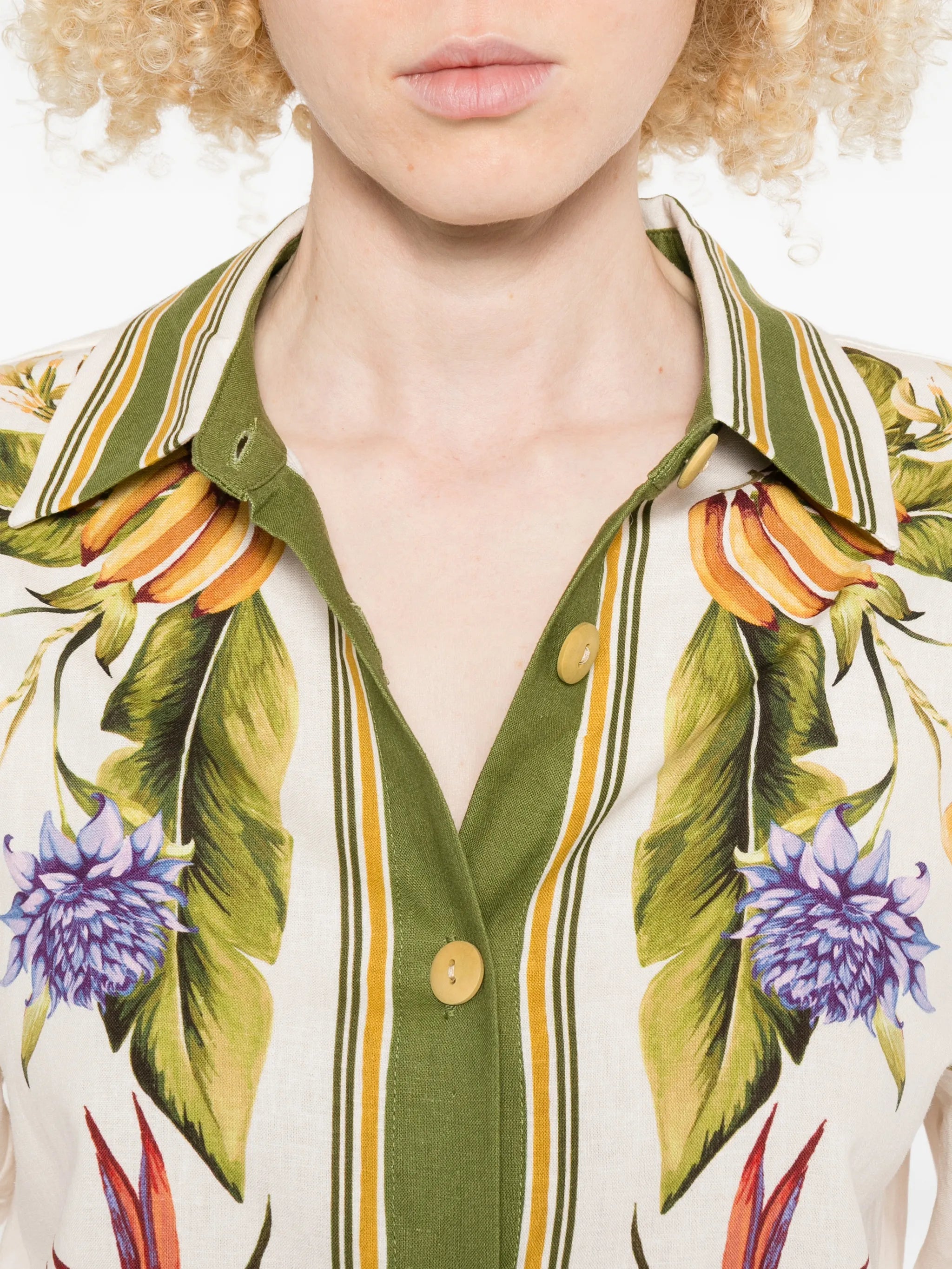 tropical scarf lenzing™ ecovero™ euroflax™ shirt