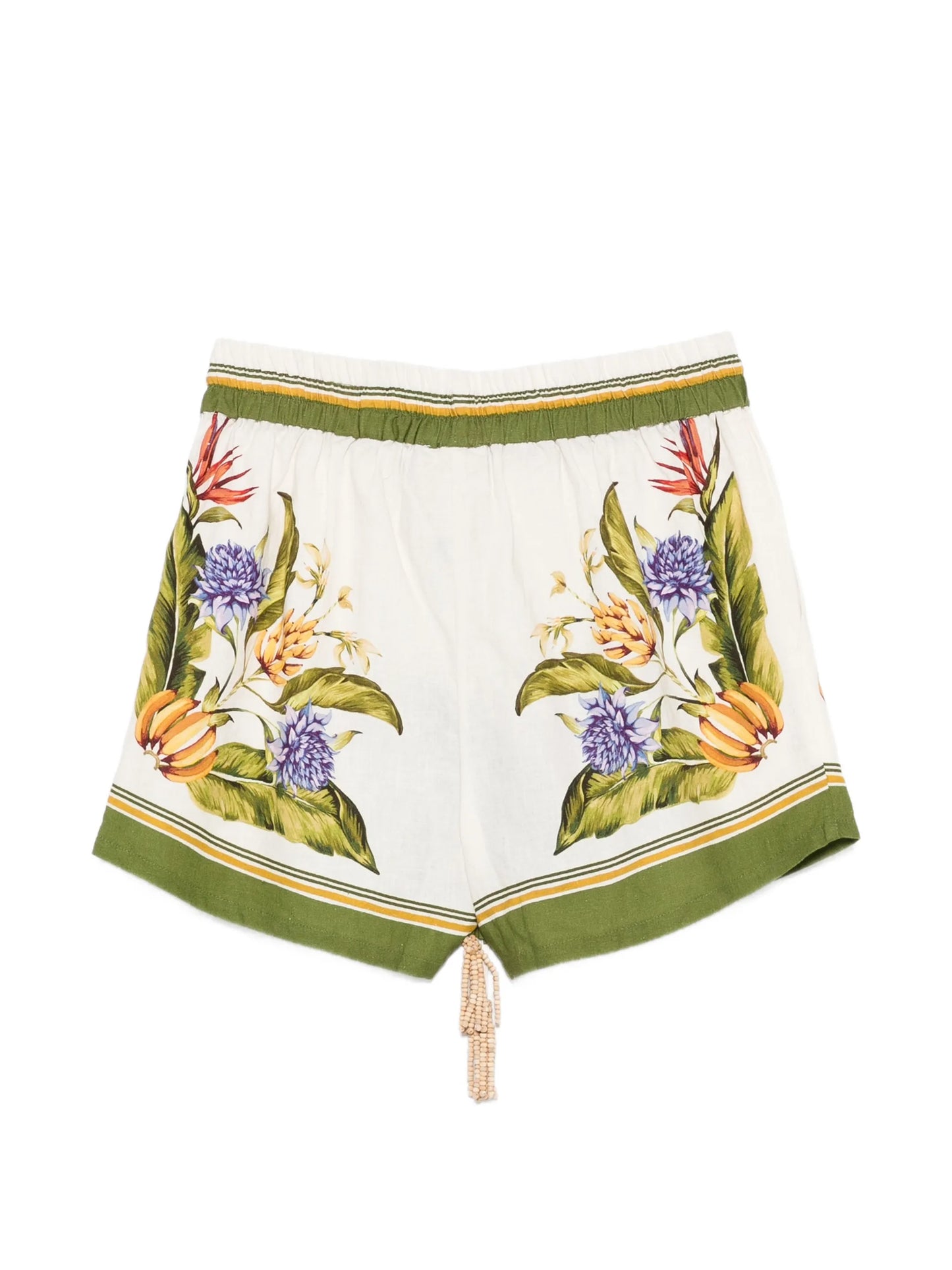 floral-print shorts