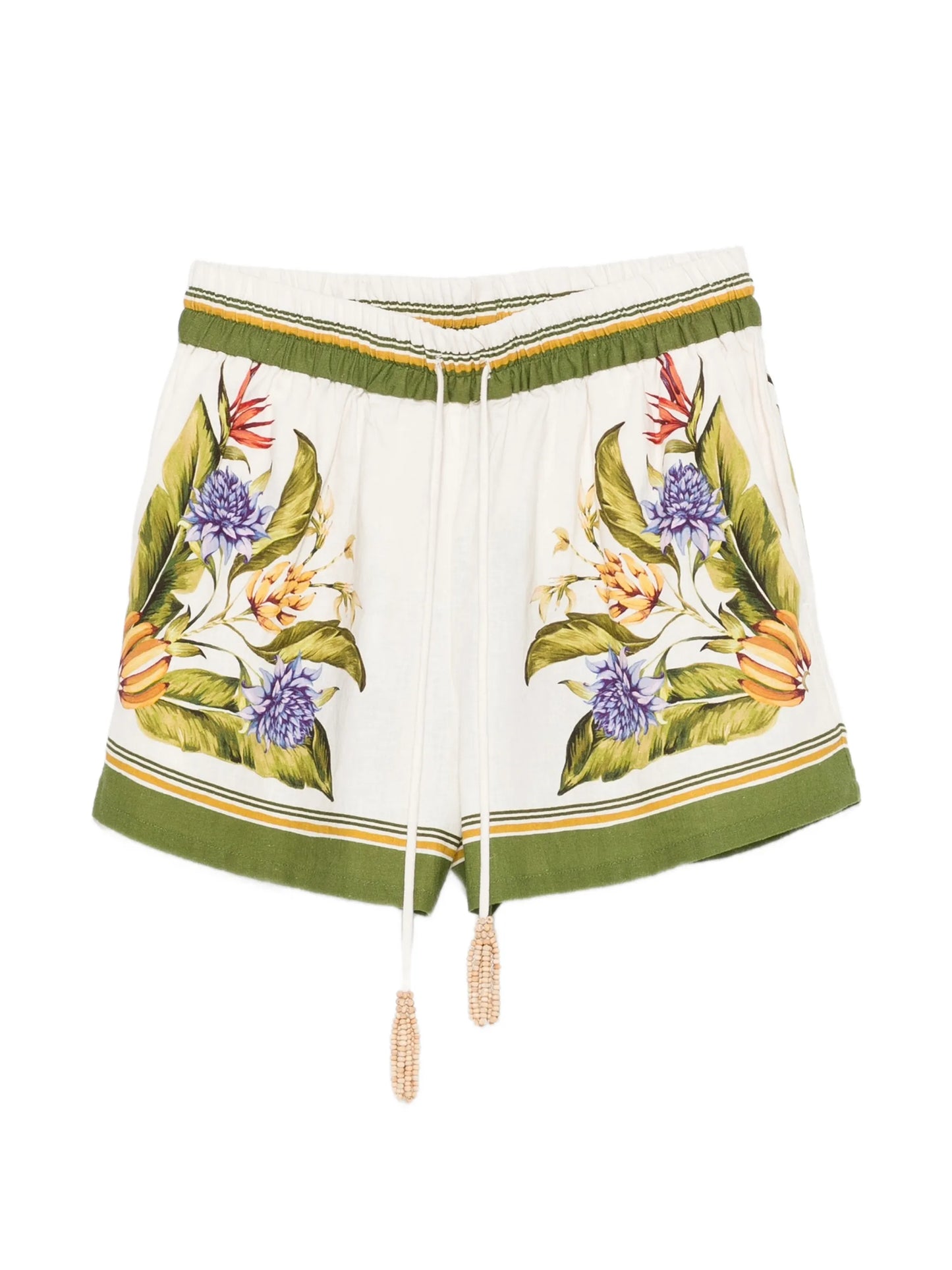 floral-print shorts