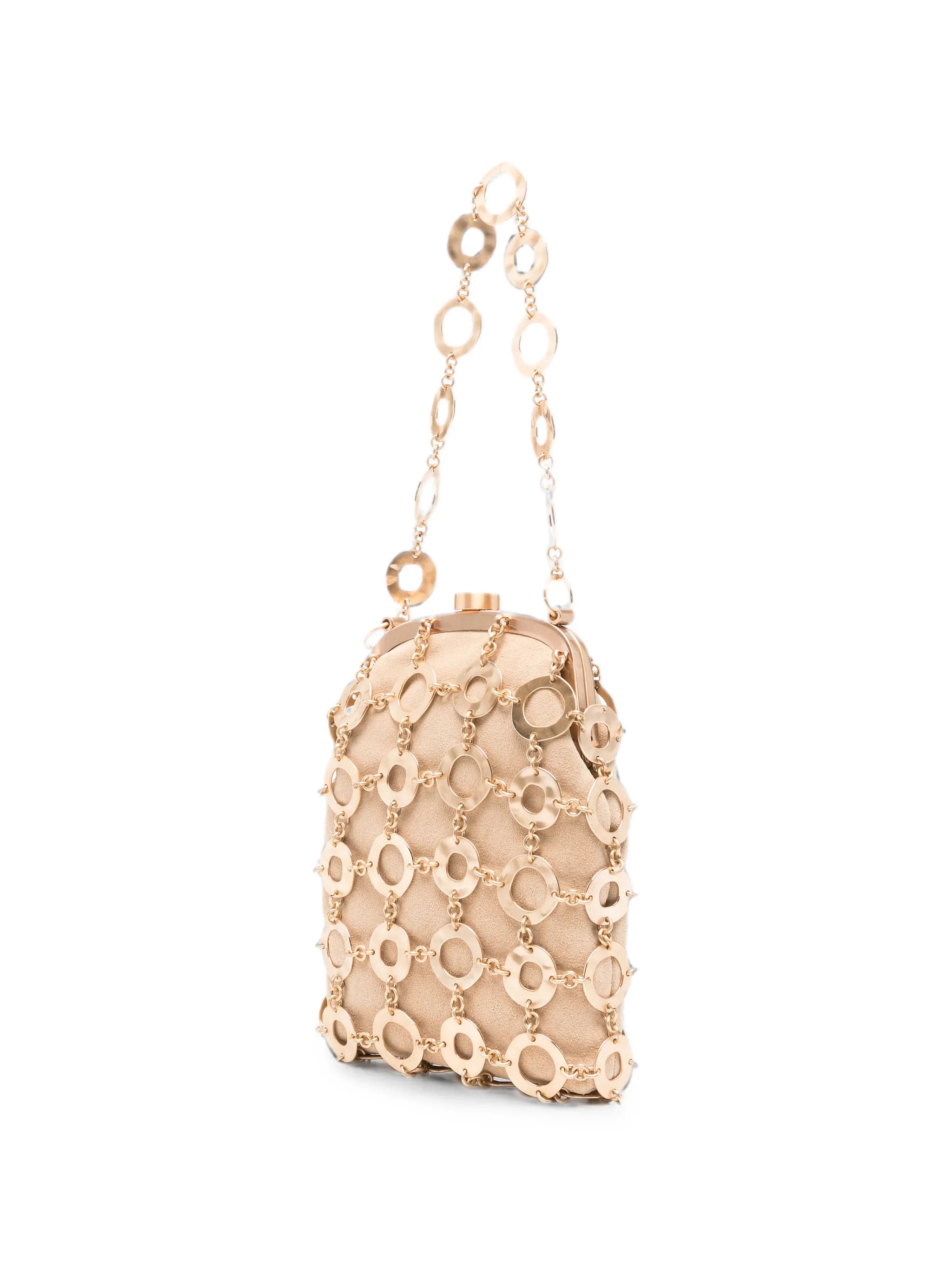 Brielle ring-embellished clutch bag