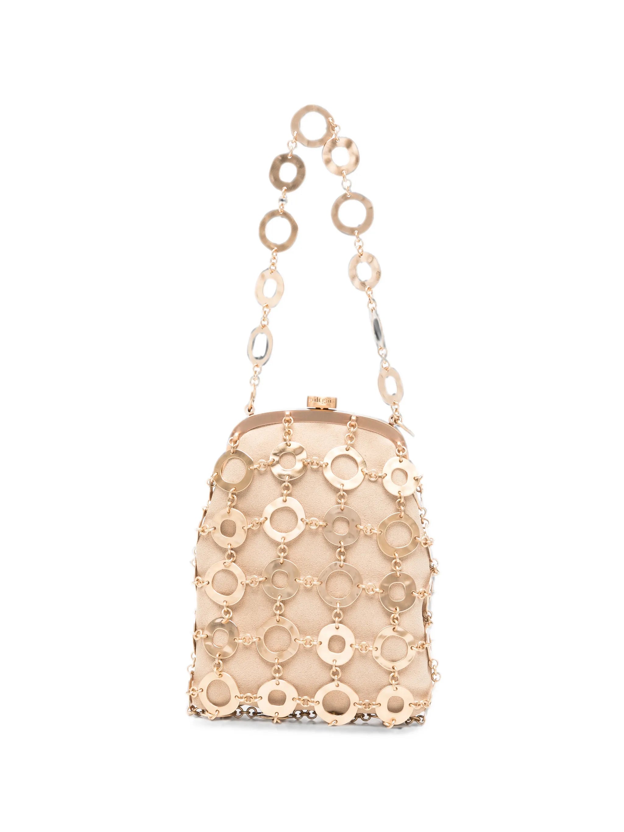 Brielle ring-embellished clutch bag