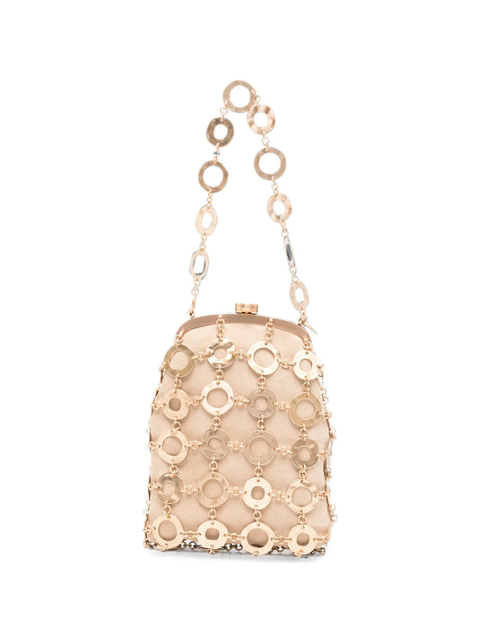 Brielle ring-embellished clutch bag