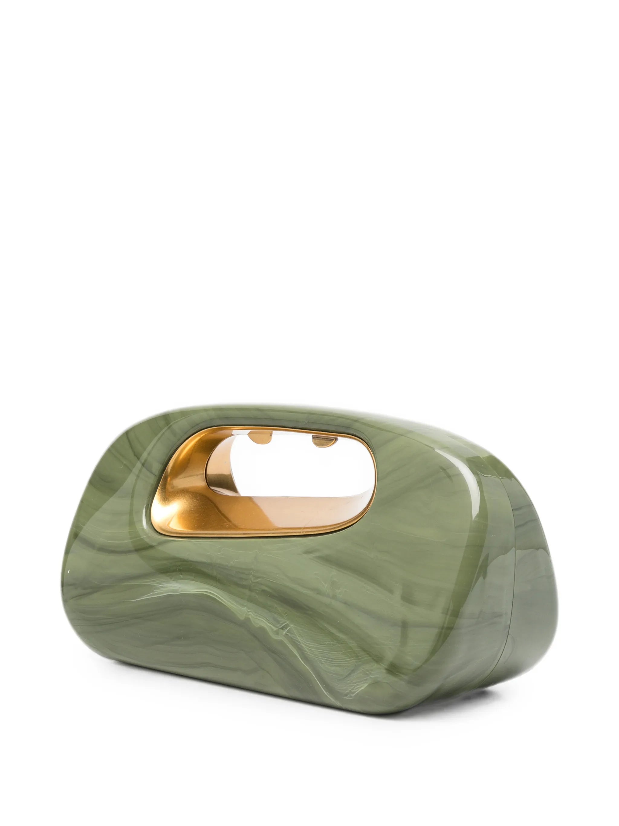 Amara marbled clutch bag