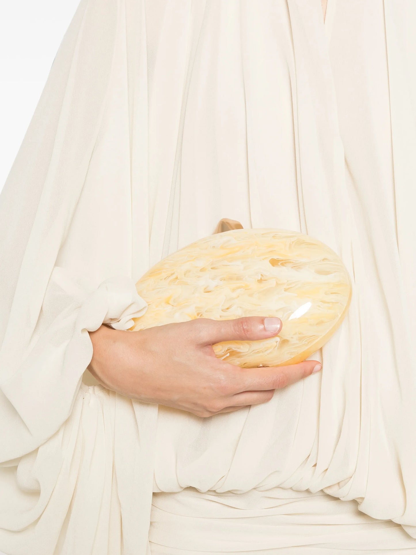 Eviana marbled clutch bag