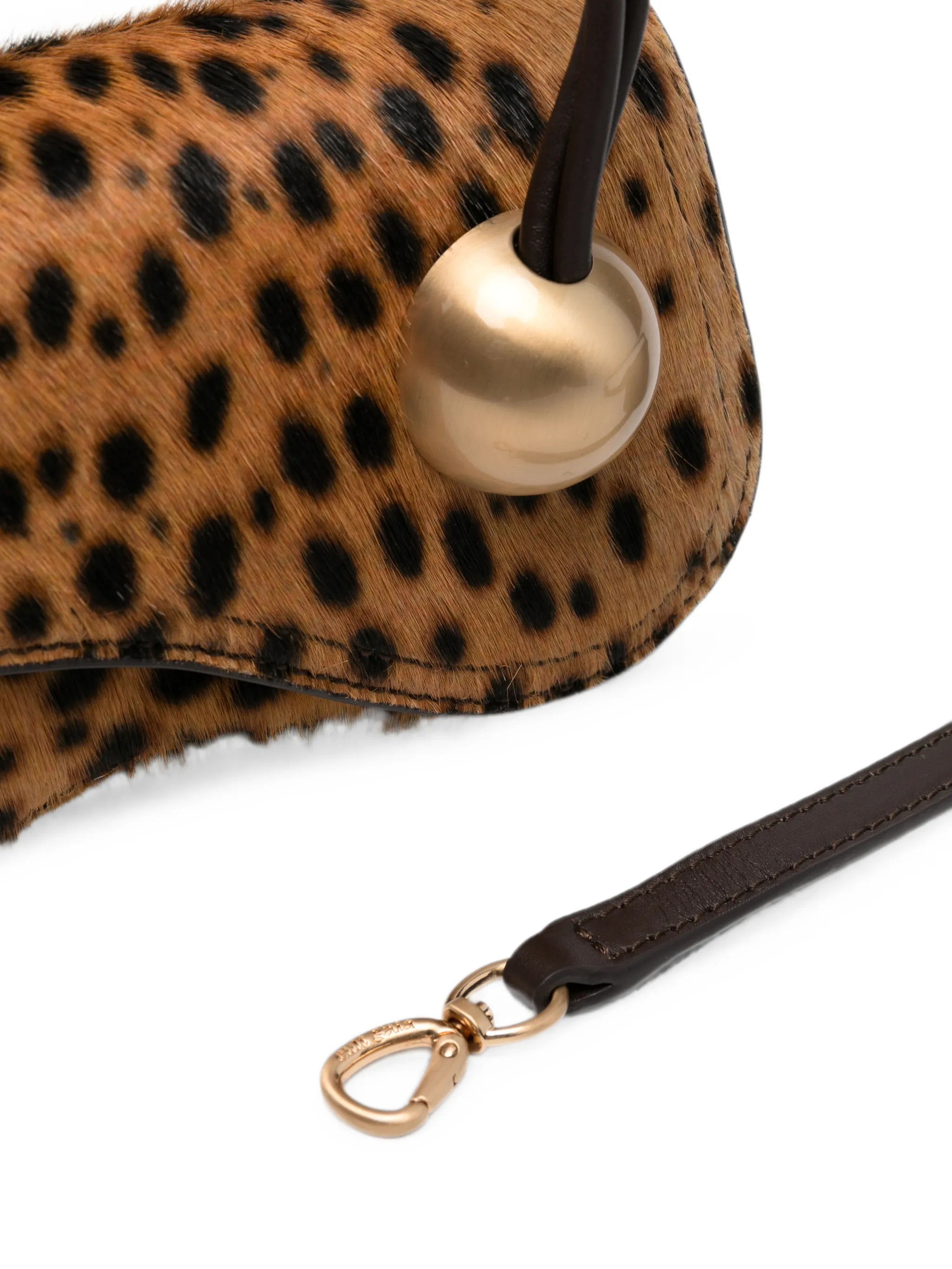 mini Kazia Nano leopard-print crossbody bag