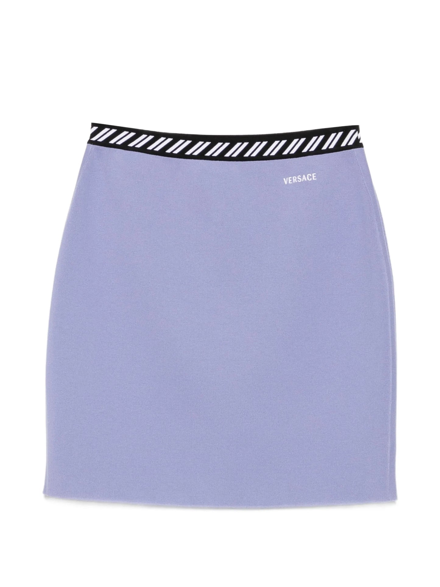 cotton knit mini skirt