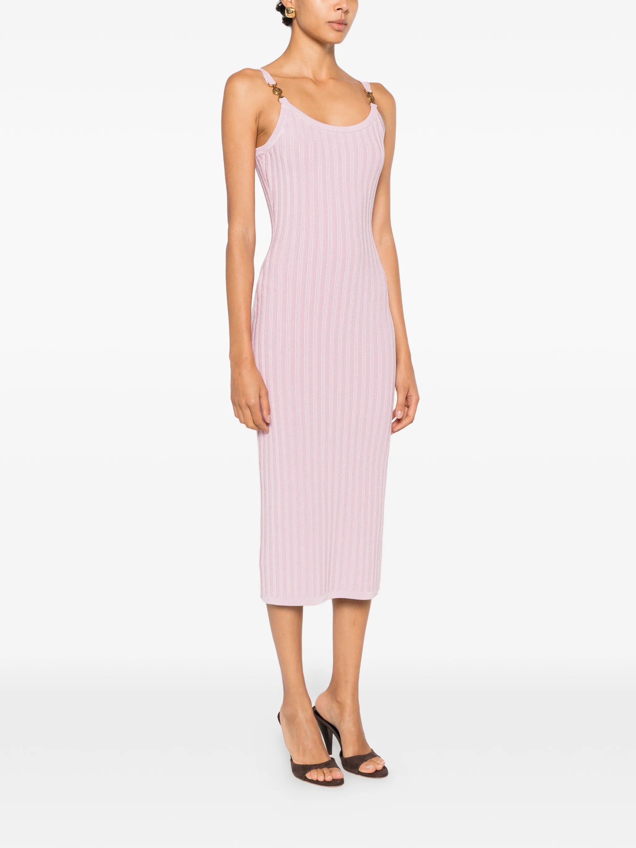Medusa rib-knit midi dress