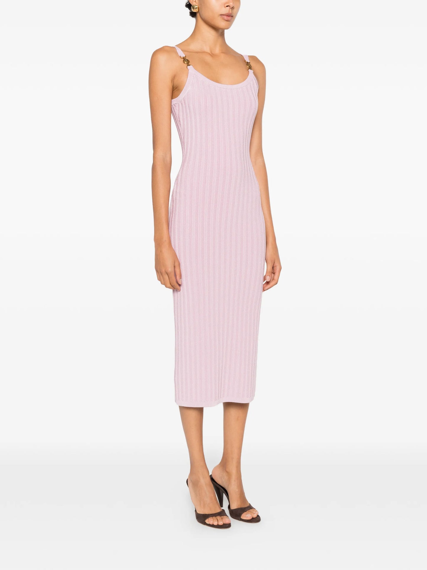 Medusa rib-knit midi dress