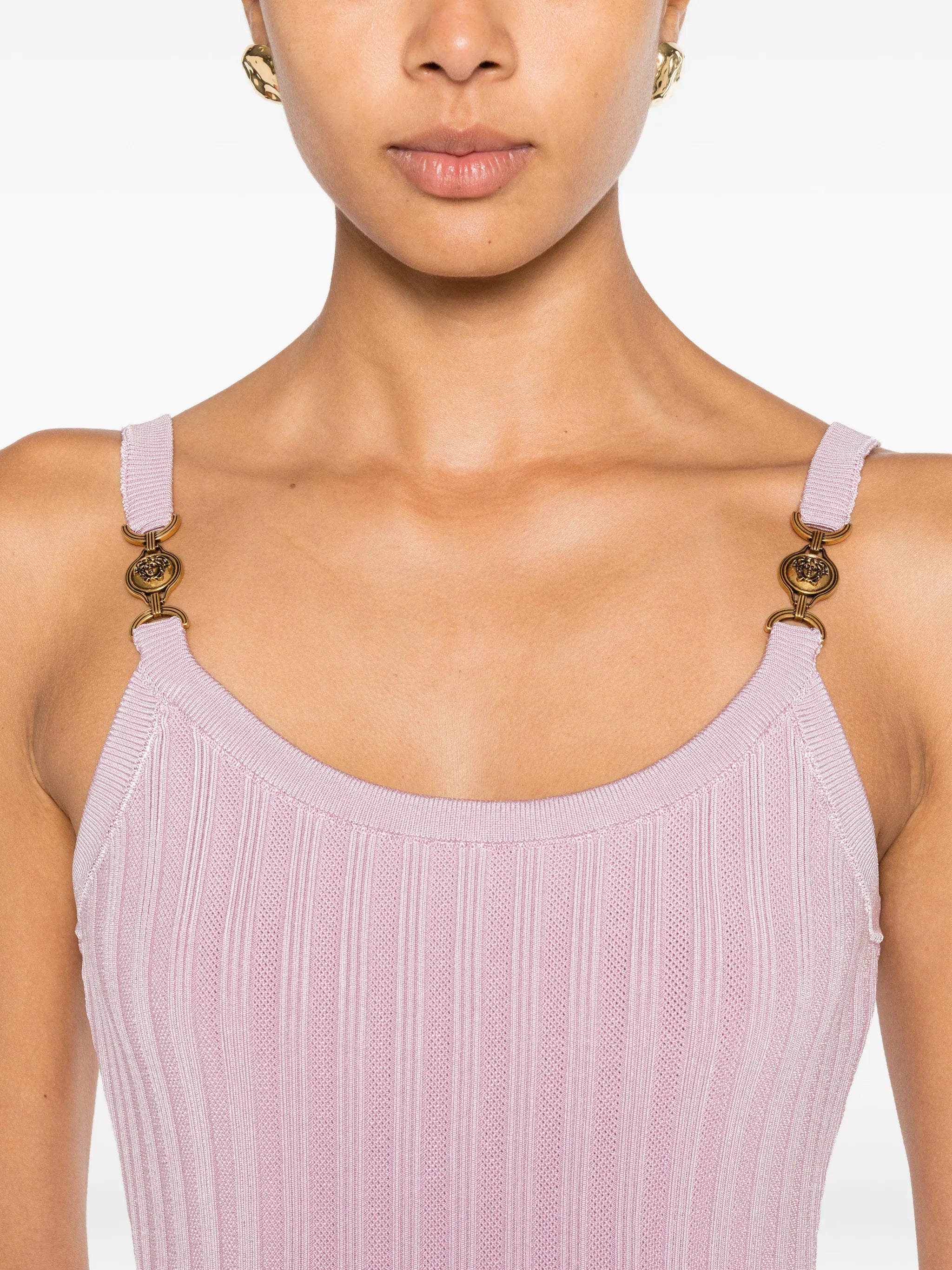 Medusa rib-knit midi dress