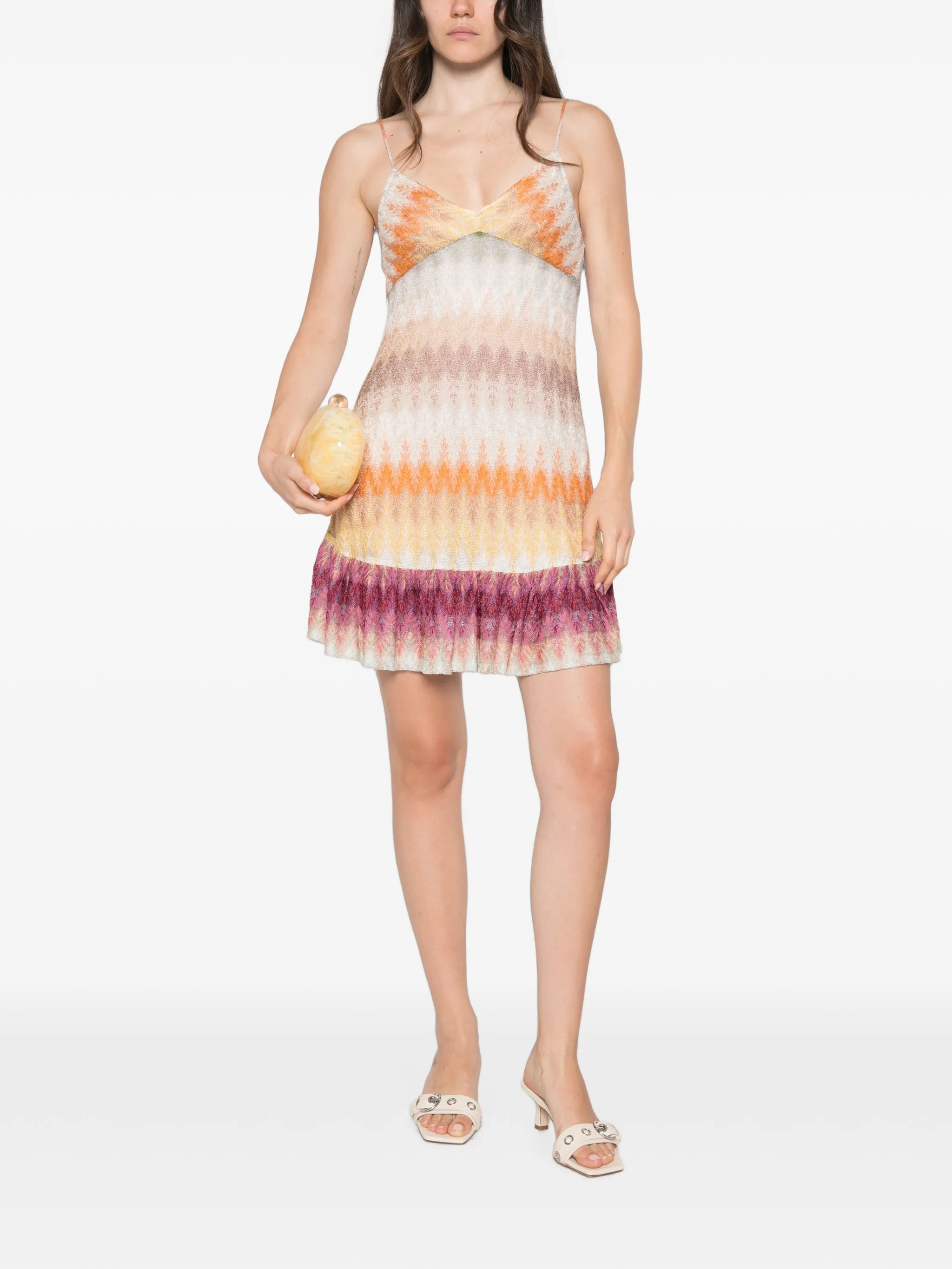 mini dress with lace motif