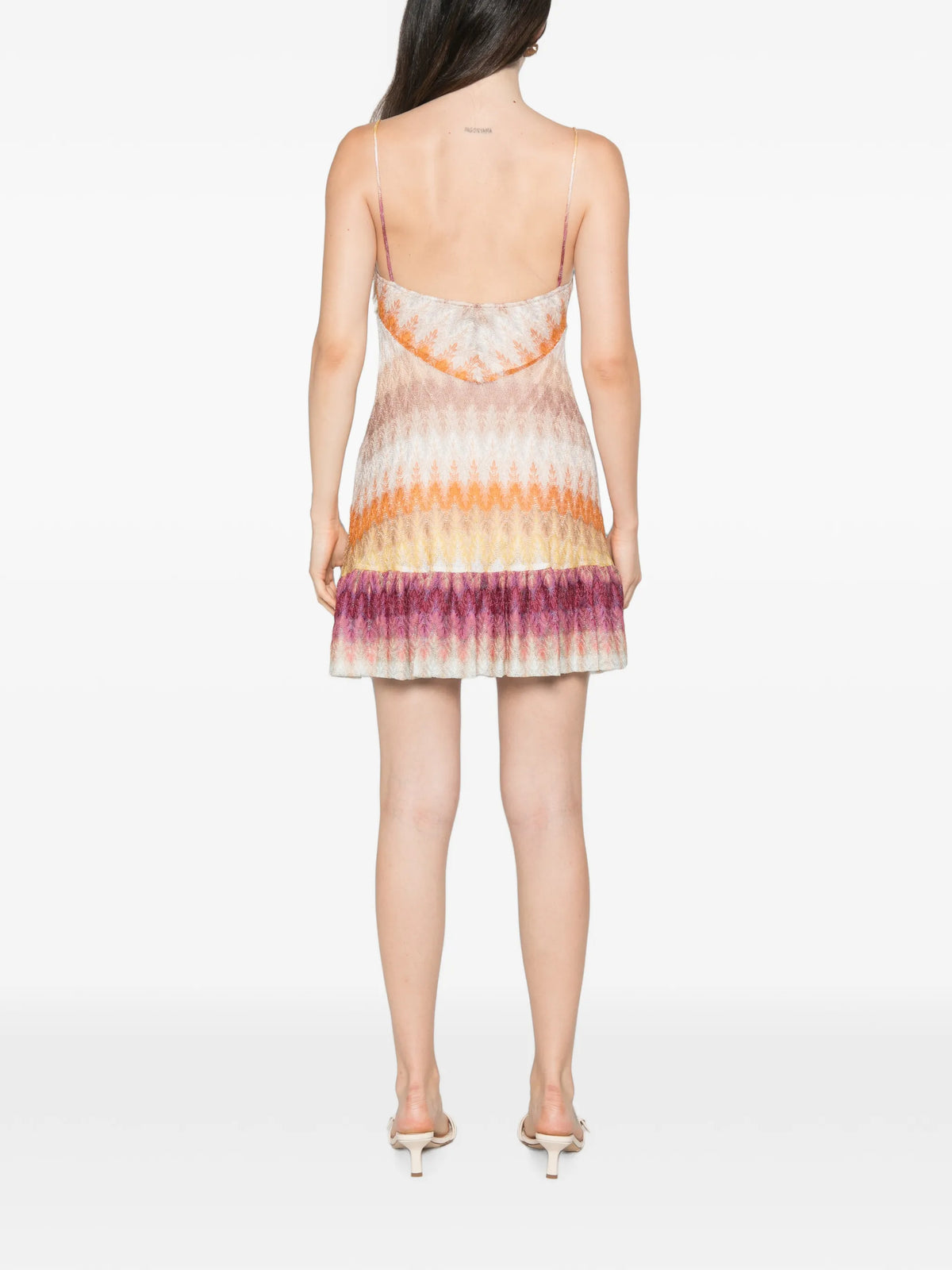 mini dress with lace motif