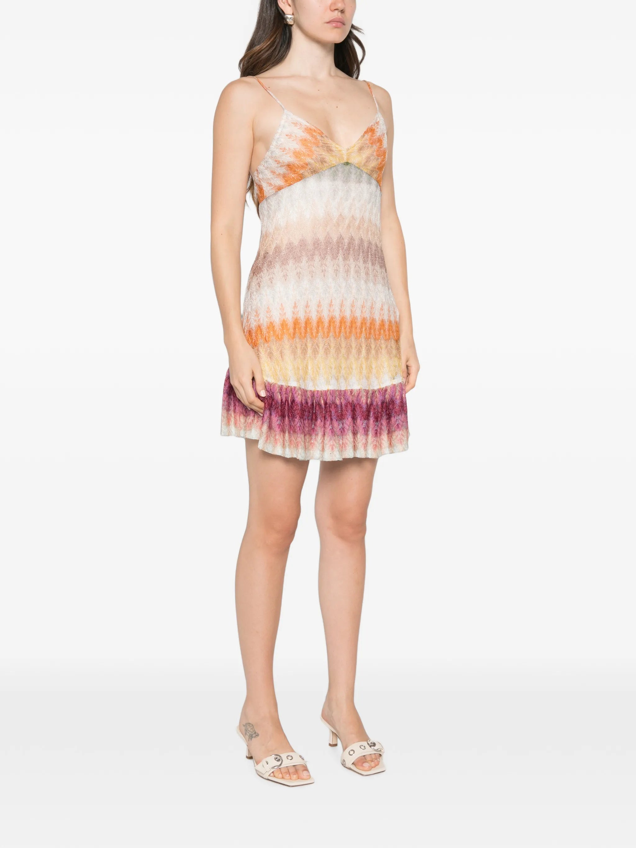 mini dress with lace motif