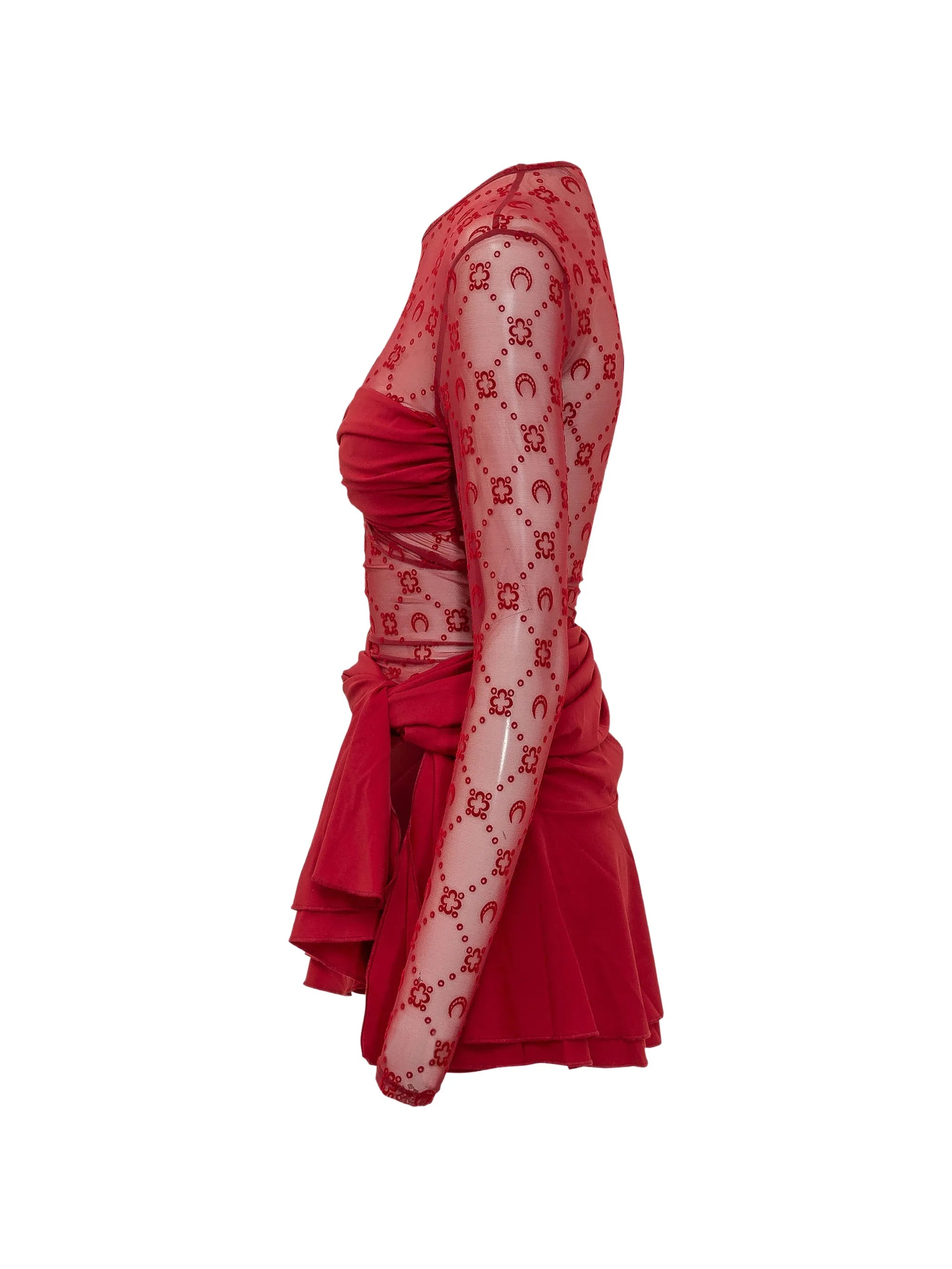Moonogram draped dress