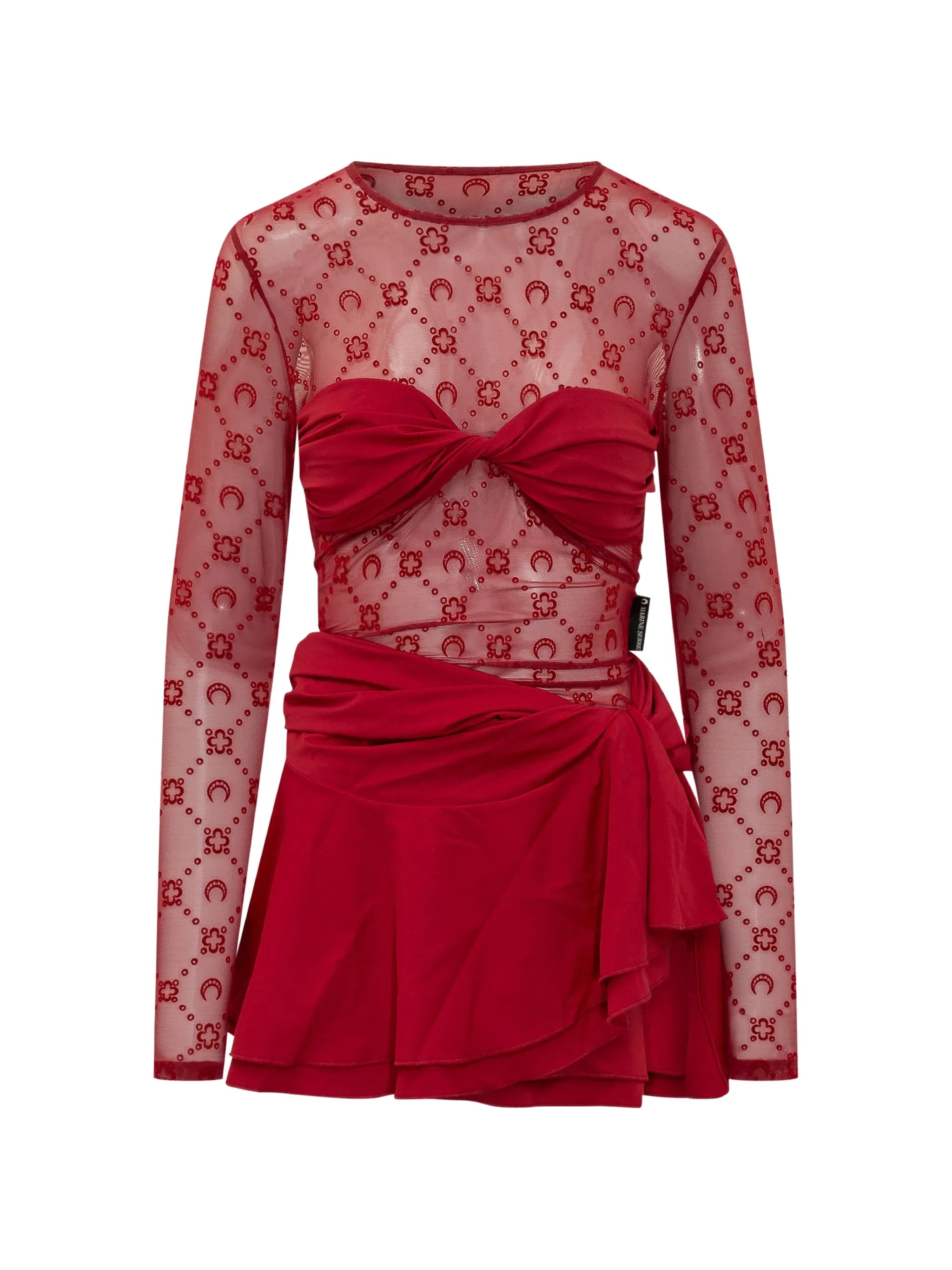 Moonogram draped dress