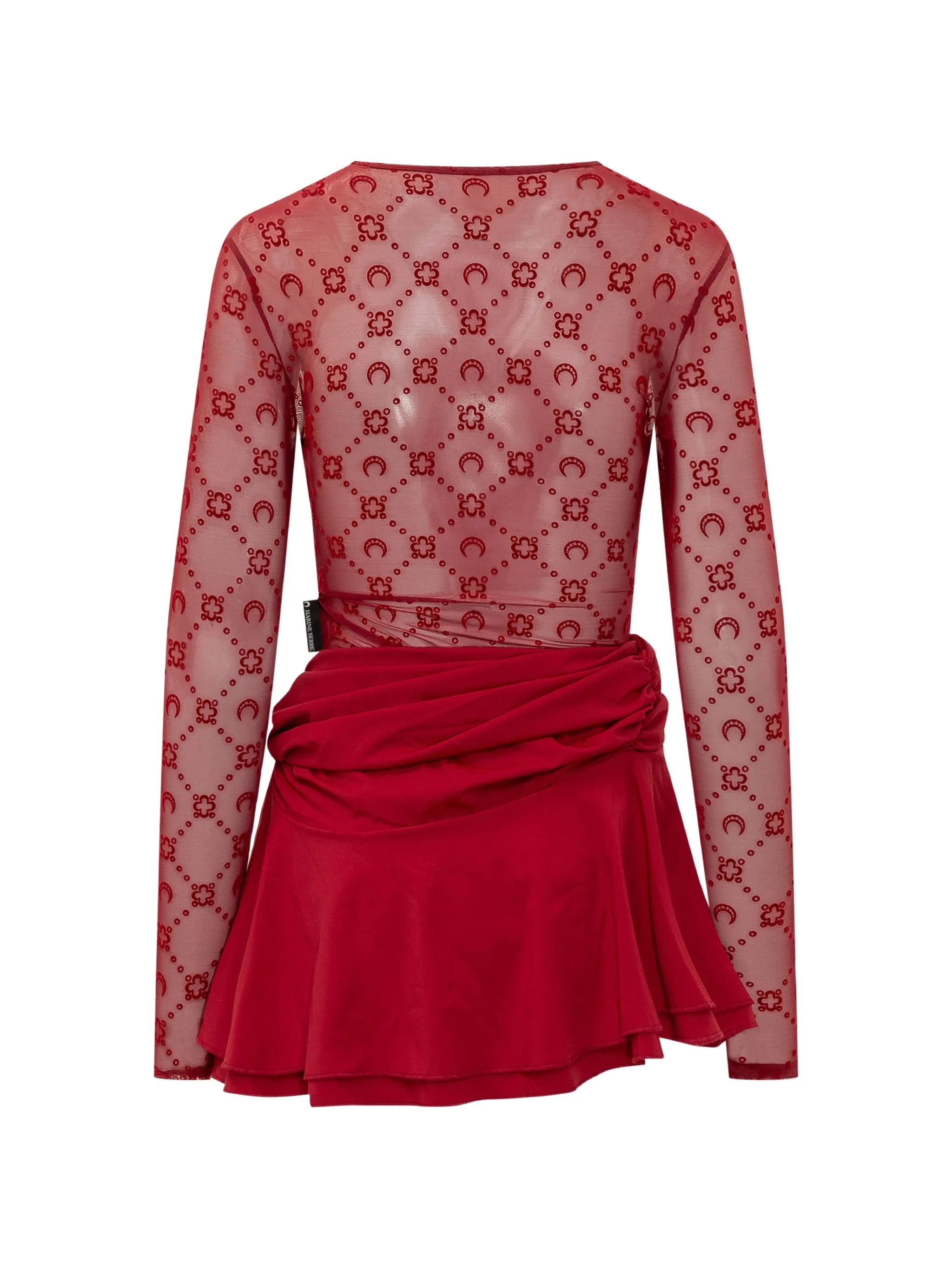 Moonogram draped dress