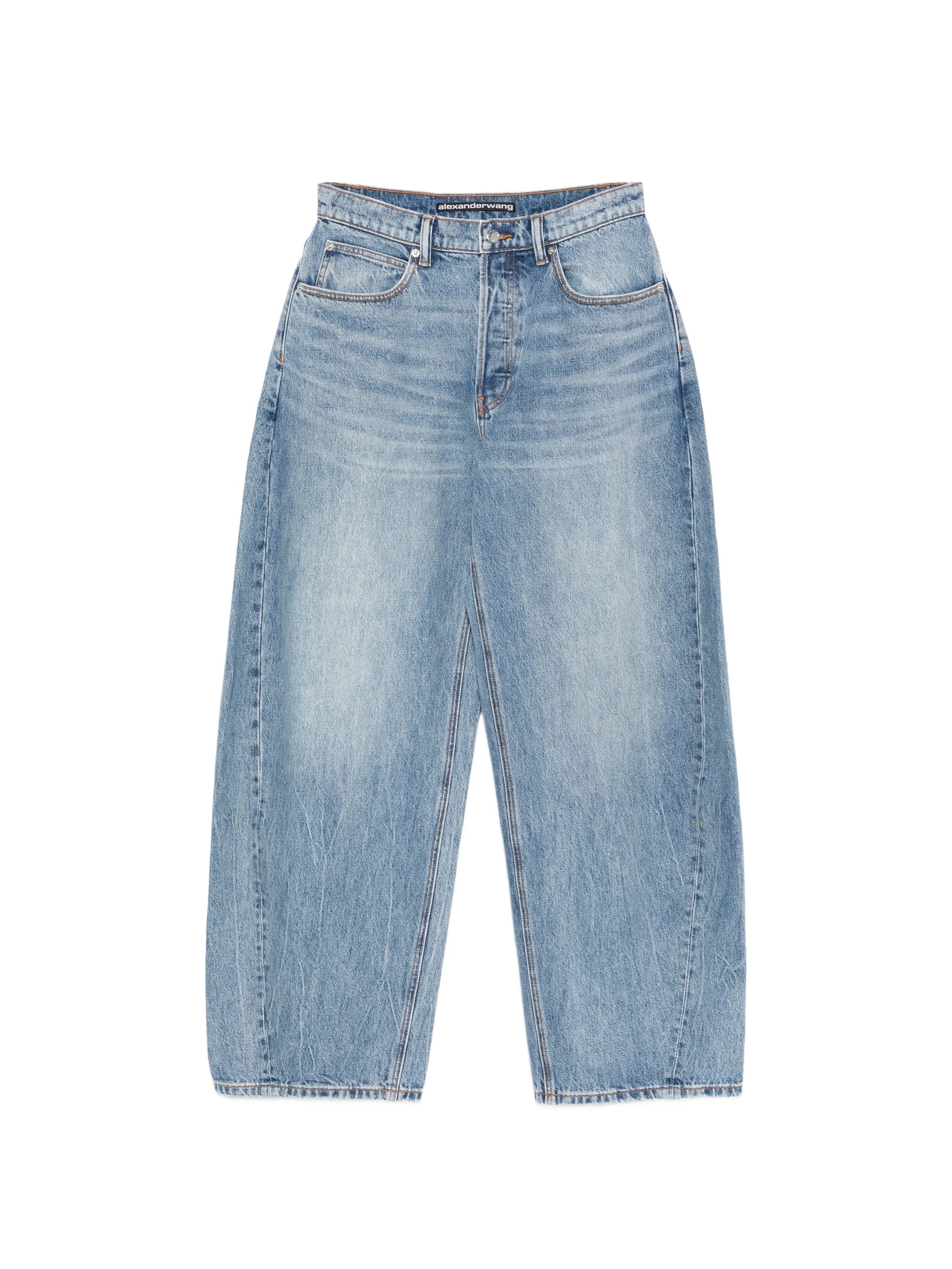distressed logo Blow Up jeans