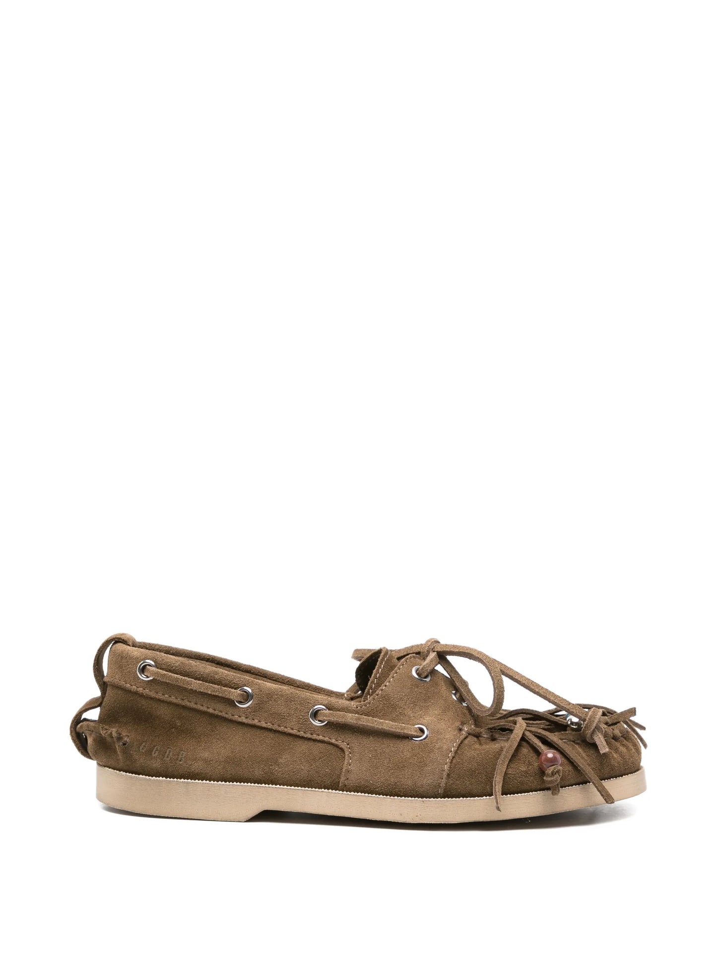 fringed suede cruise loafers