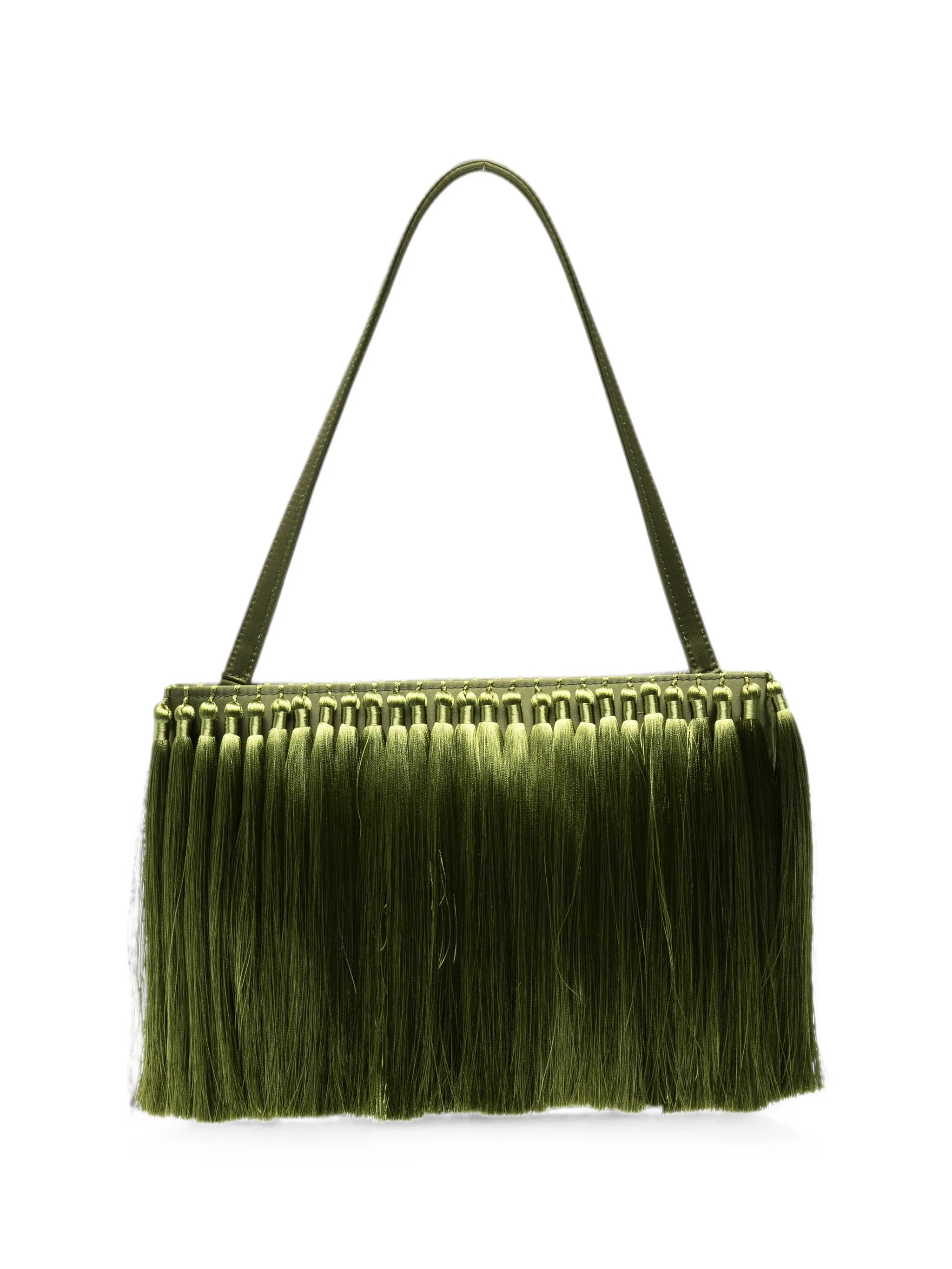 tassel-embellished clutch bag