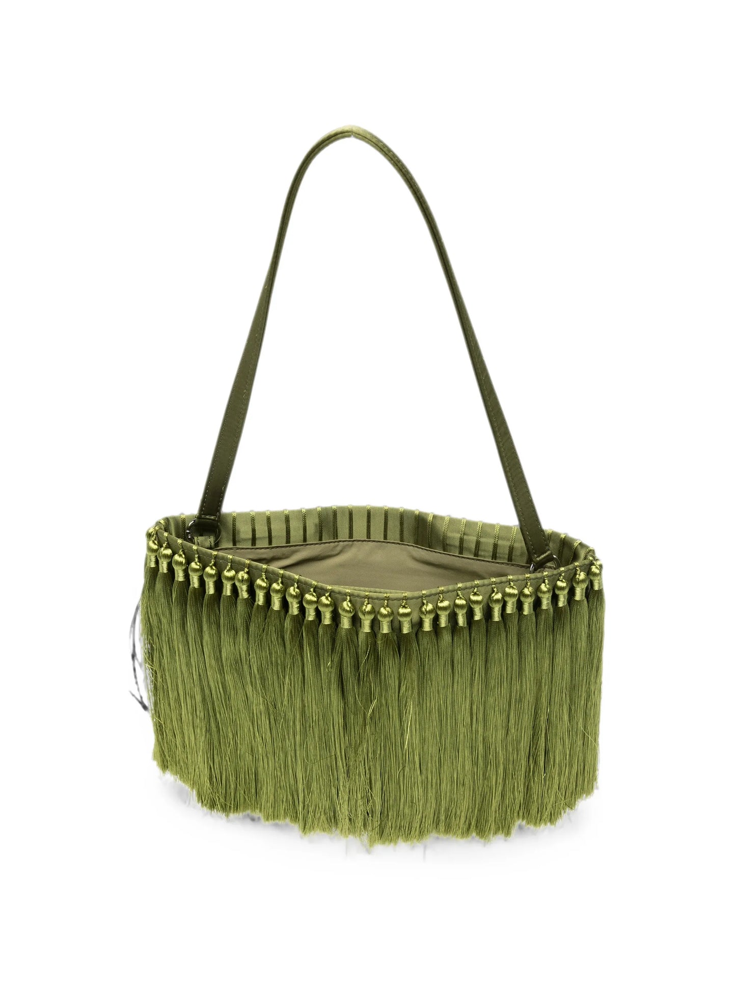 tassel-embellished clutch bag