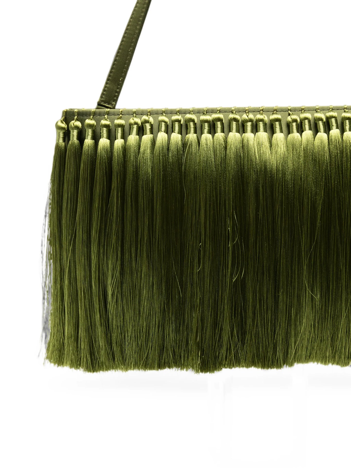 tassel-embellished clutch bag