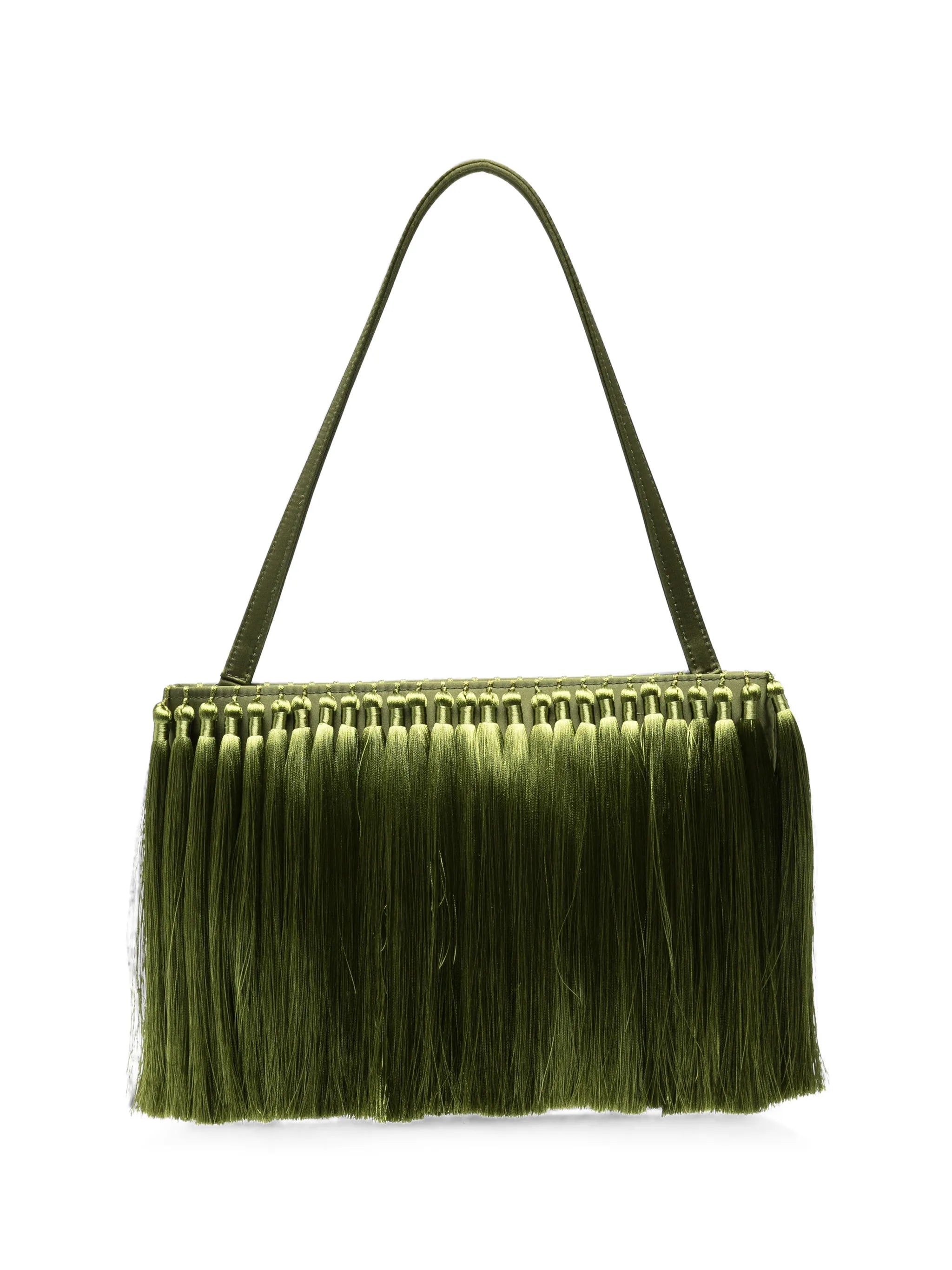 tassel-embellished clutch bag