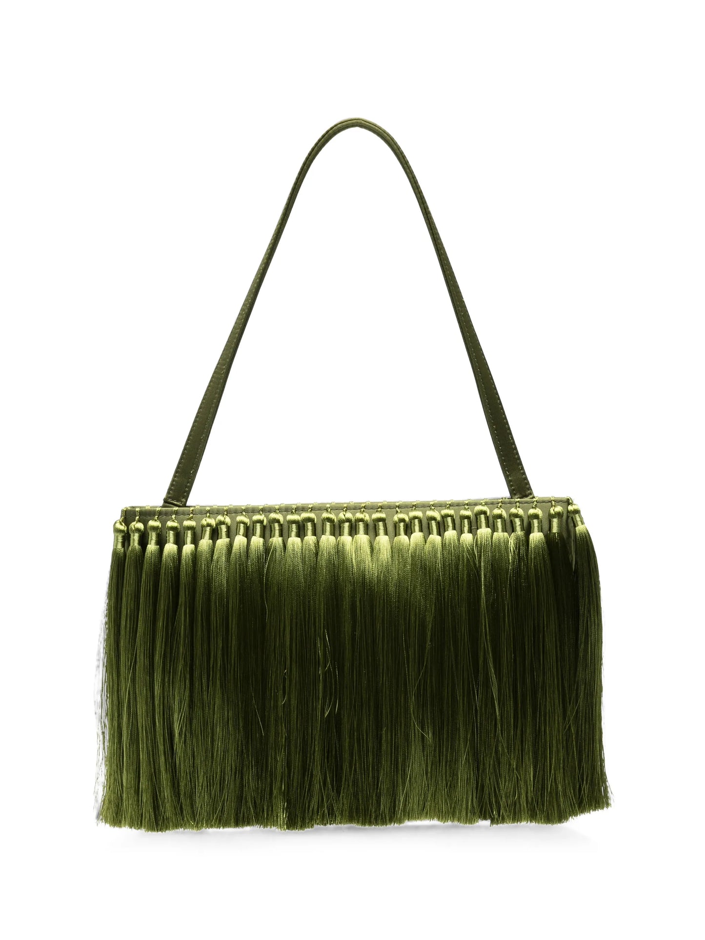 tassel-embellished clutch bag