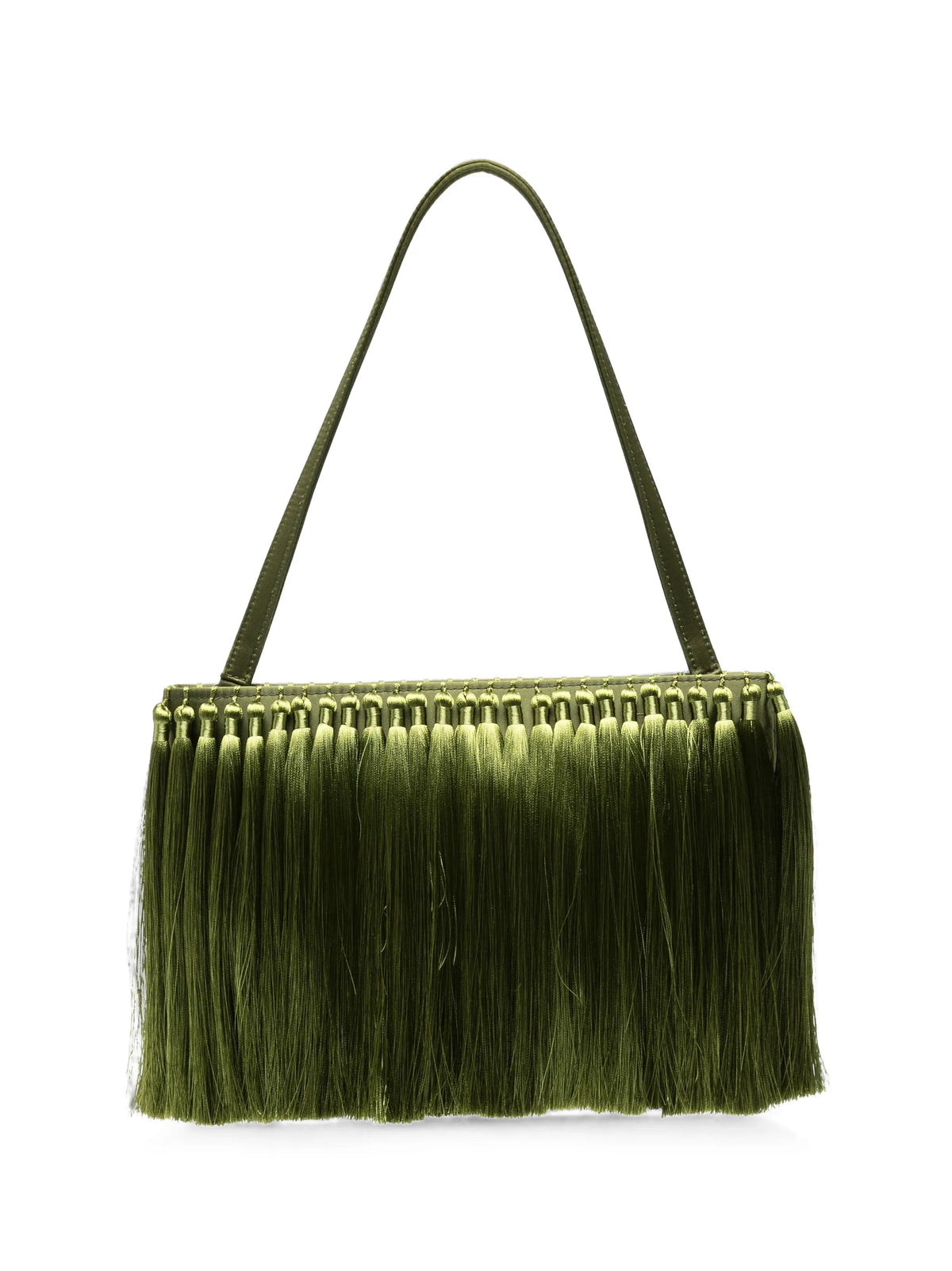 tassel-embellished clutch bag