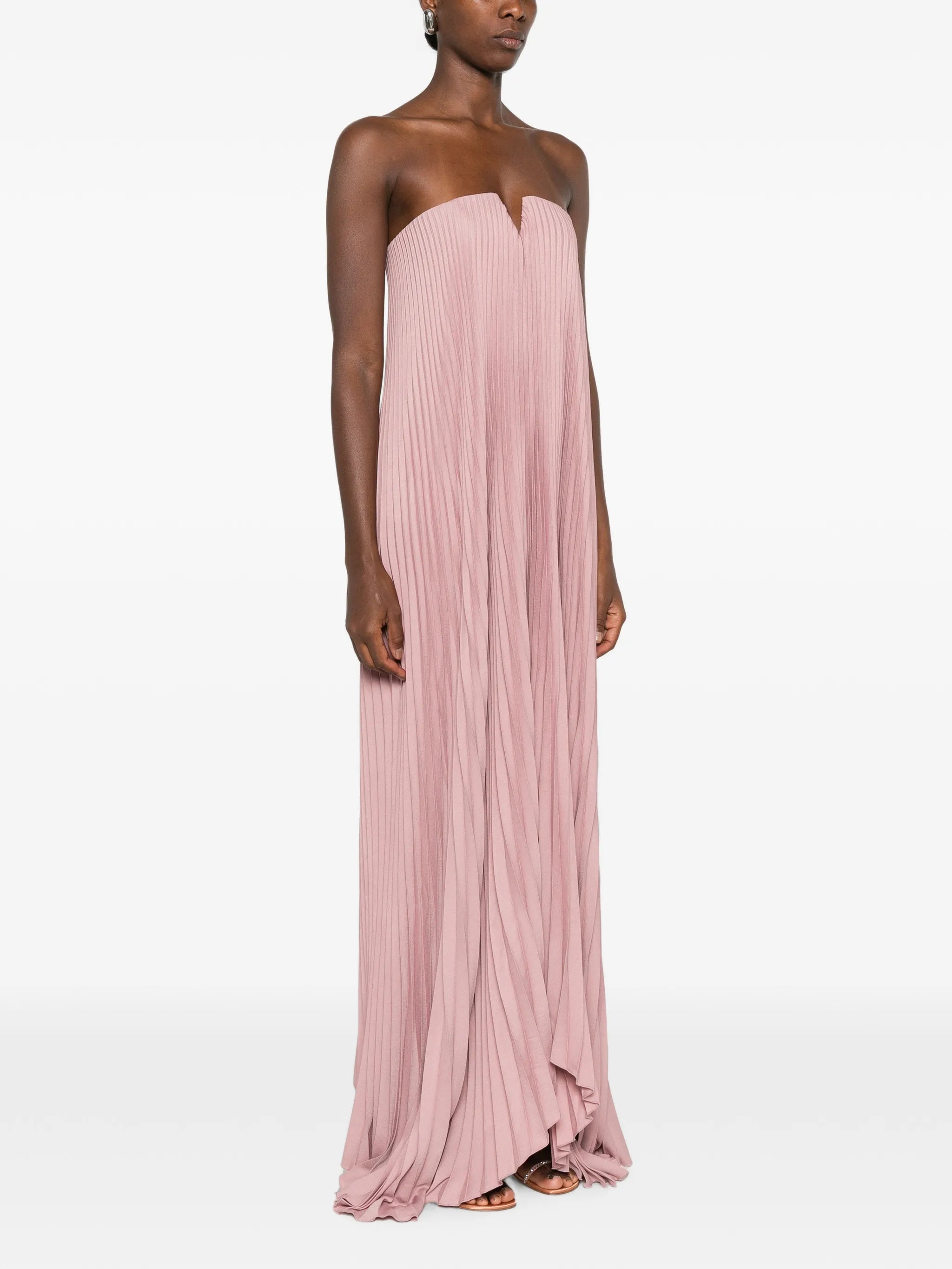 Black Tie pleated gown