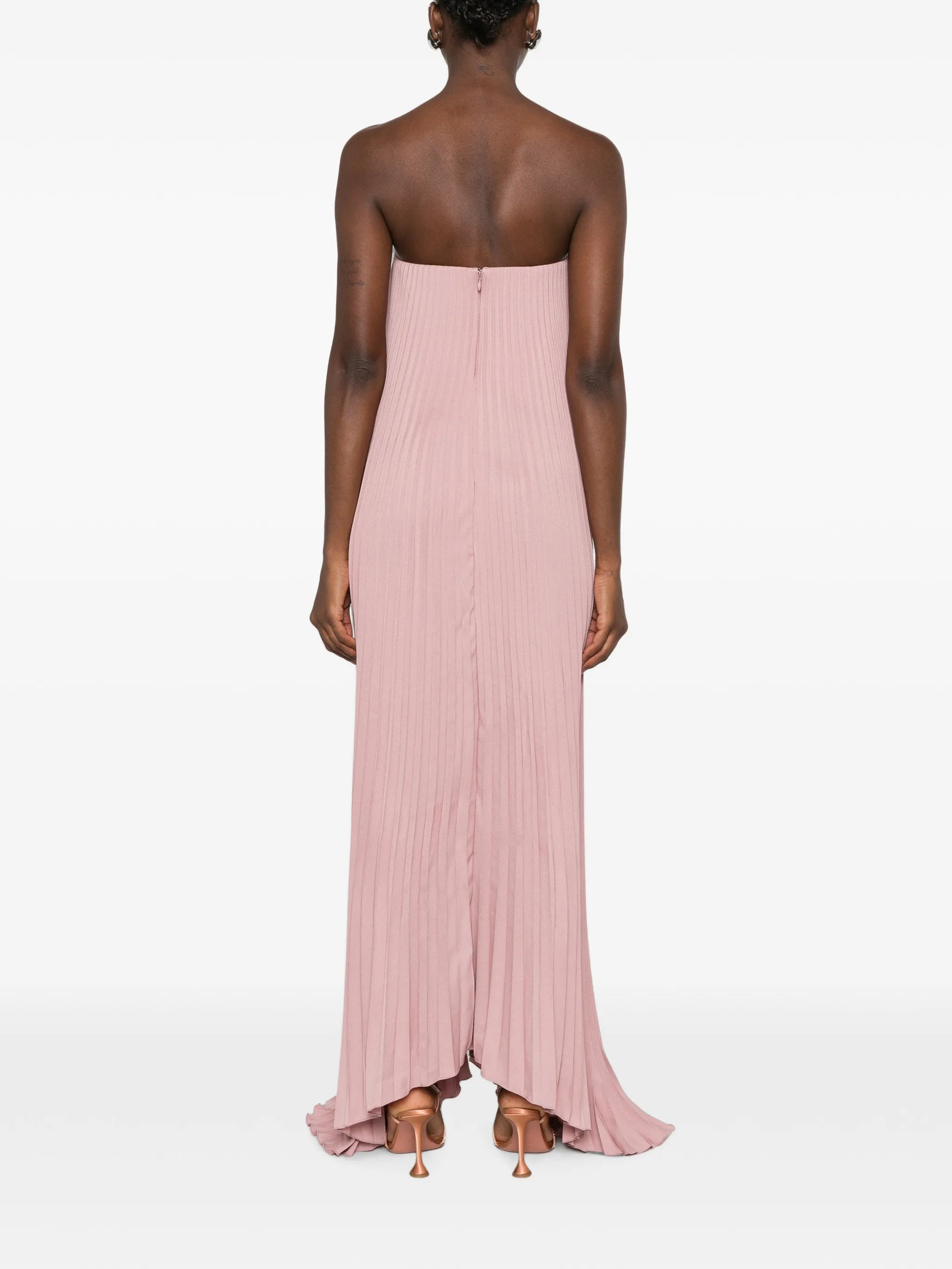 Black Tie pleated gown