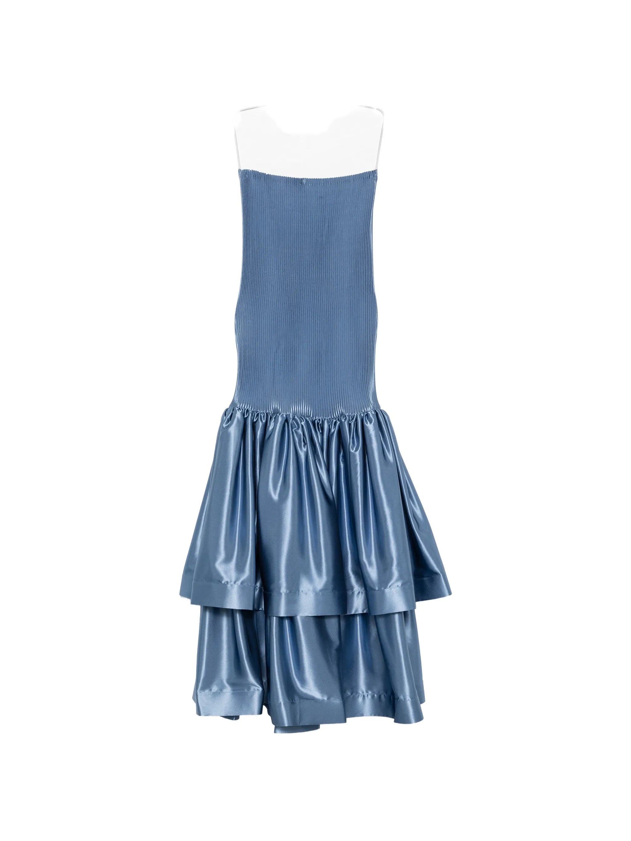 Elevate pleated tiered maxi dress