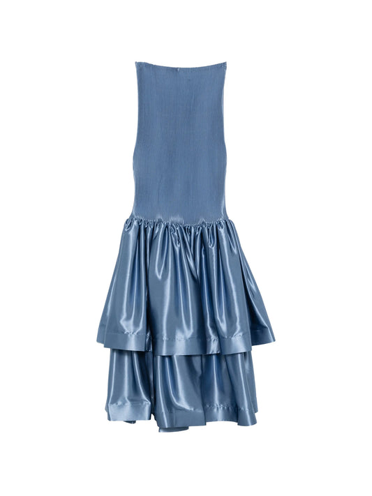 Elevate pleated tiered maxi dress